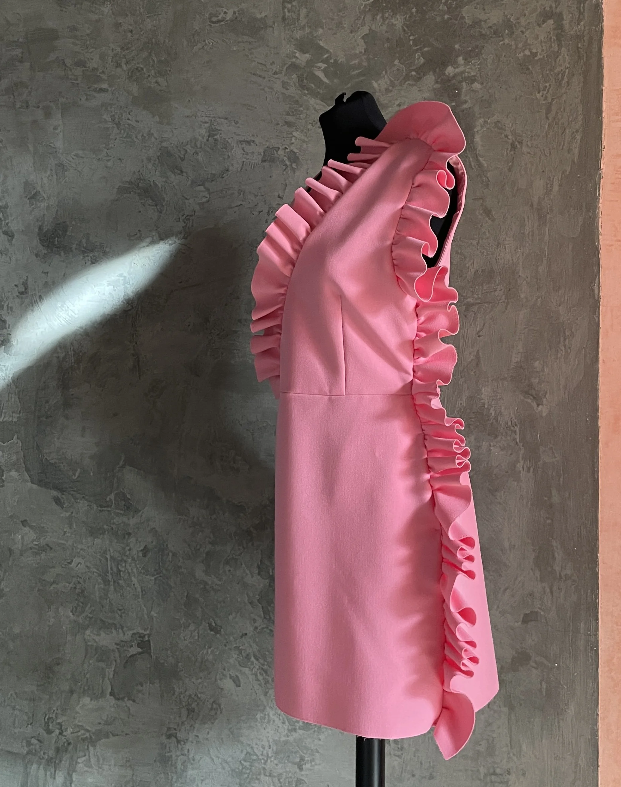 MSGM Pink Ruffle Dress