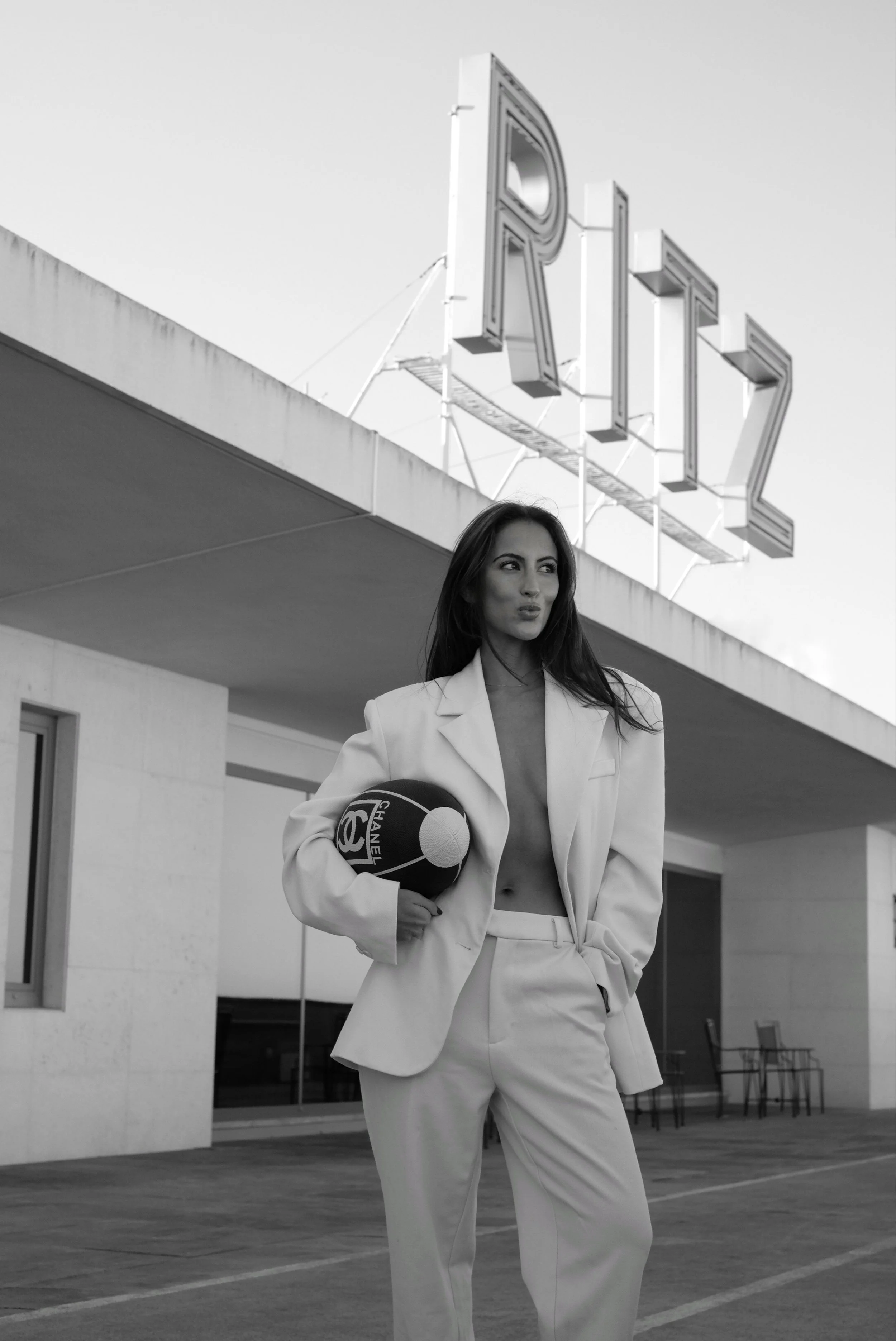 Chanel Black CC Limited Edition Rugby Ball