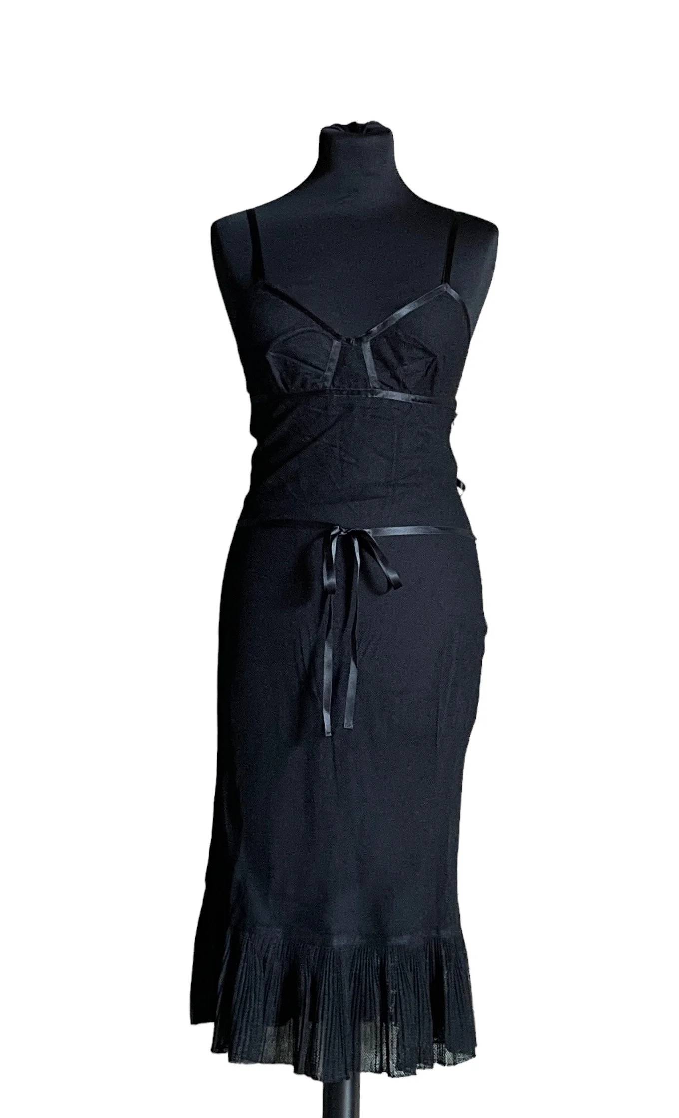 Gucci by Tom Ford 2002 Tulle Black Dress  Mia Luxury Vintage