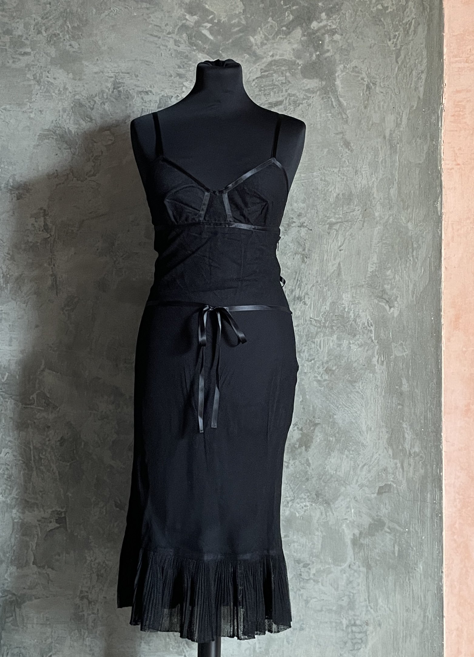 Gucci by Tom Ford 2002 Black Tulle Dress