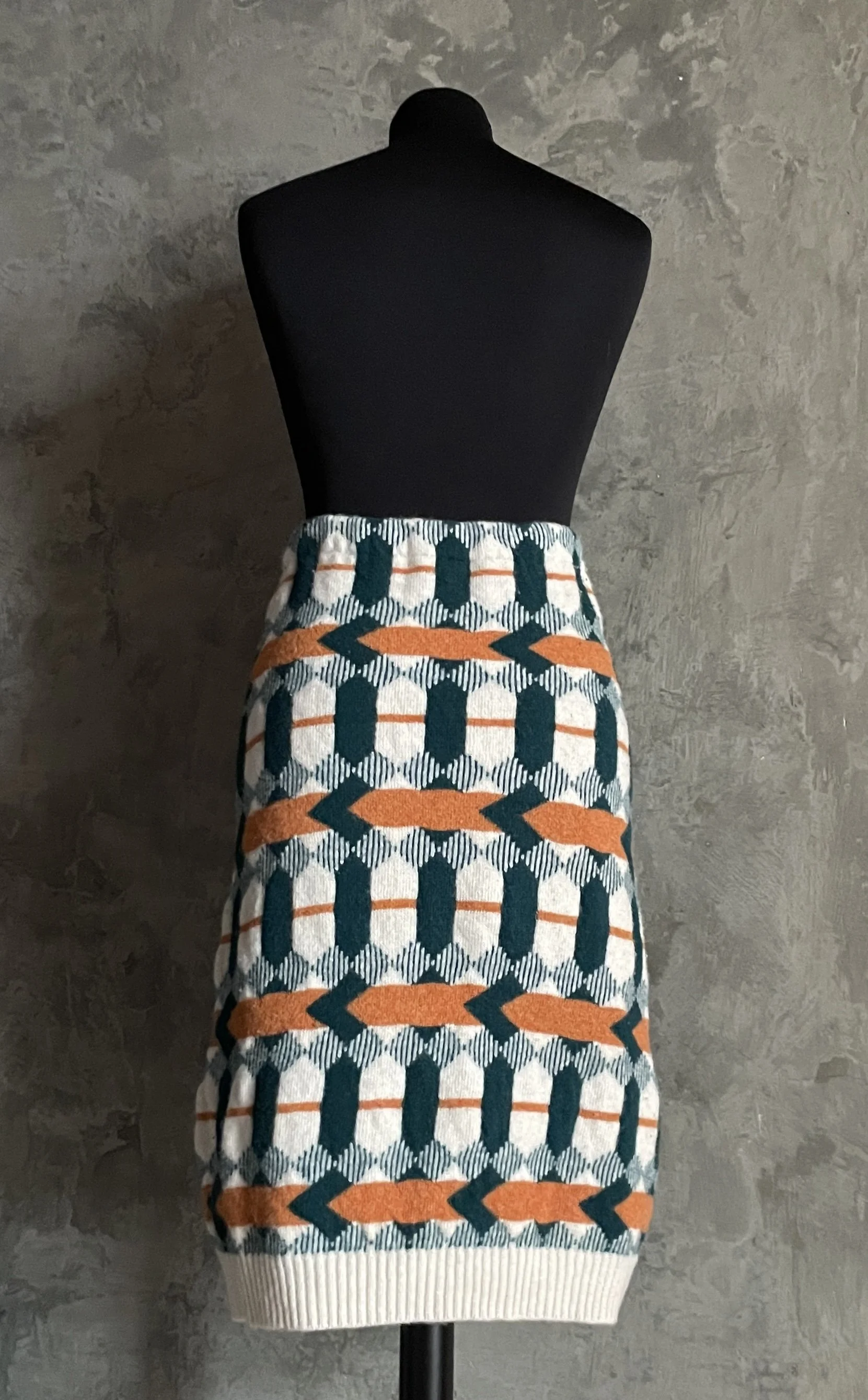 Prada Knit Wool Midi Skirt — Mia Luxury Vintage