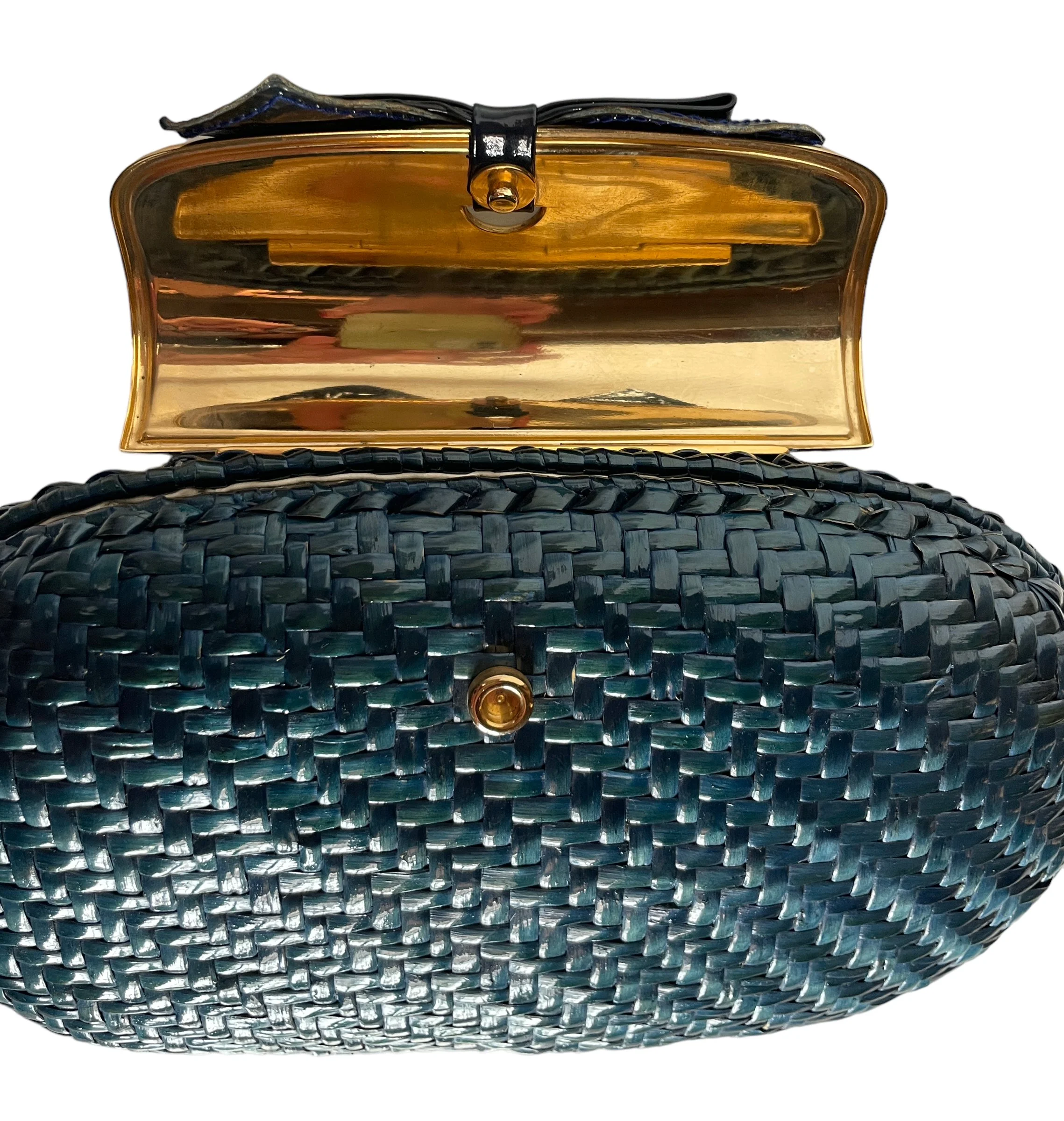 RODO vintage shoulder clutch bag/ ロド　バッグ Rodo Vintage Wicker Shoulder Bag — Mia Luxury Vintage