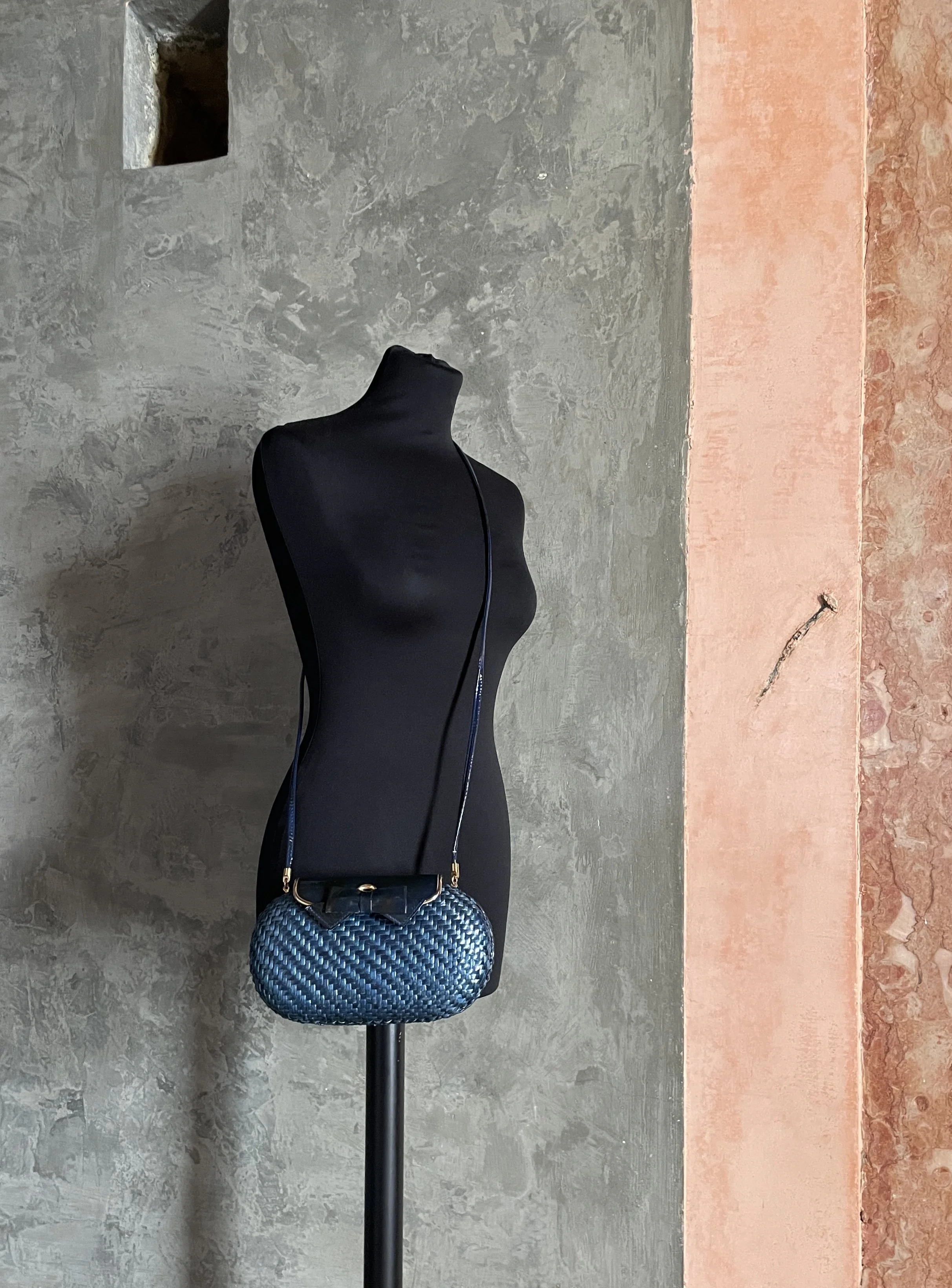 Rodo Vintage Wicker Clutch Bag