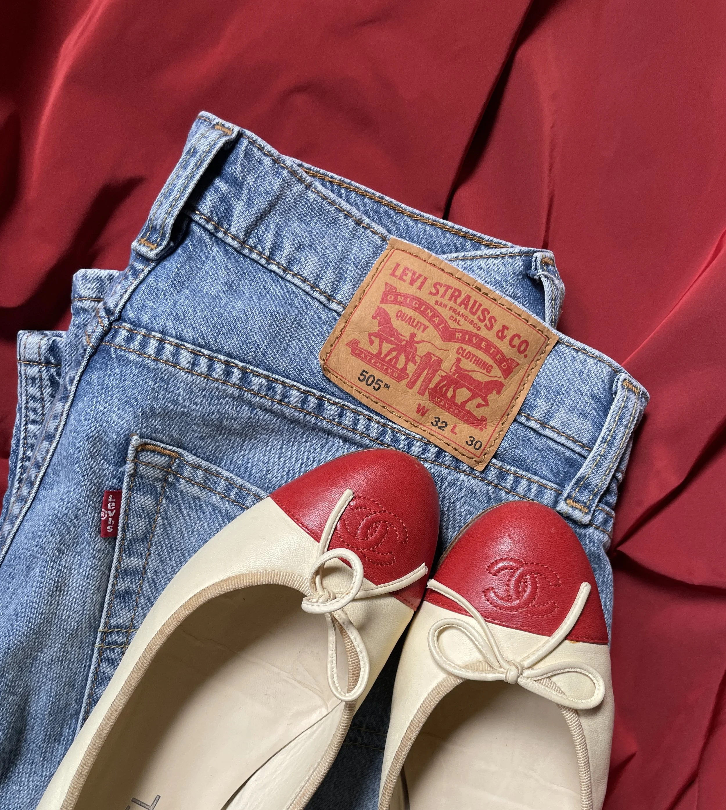 Chanel Bi-color Beige Ballet Flats.23.jpg