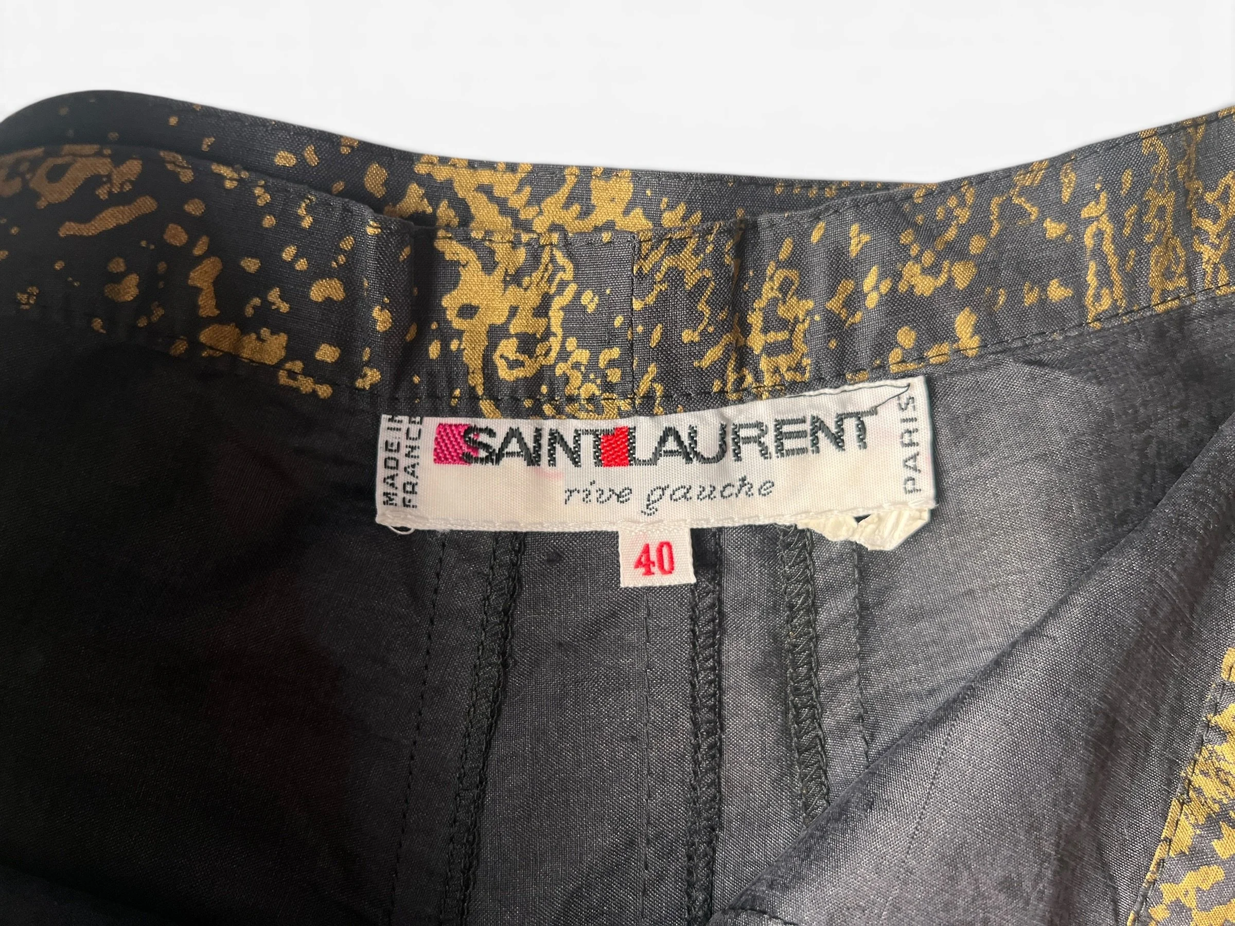 YSL Rive Gauche 1977 Les Chinoises Wrap Pants