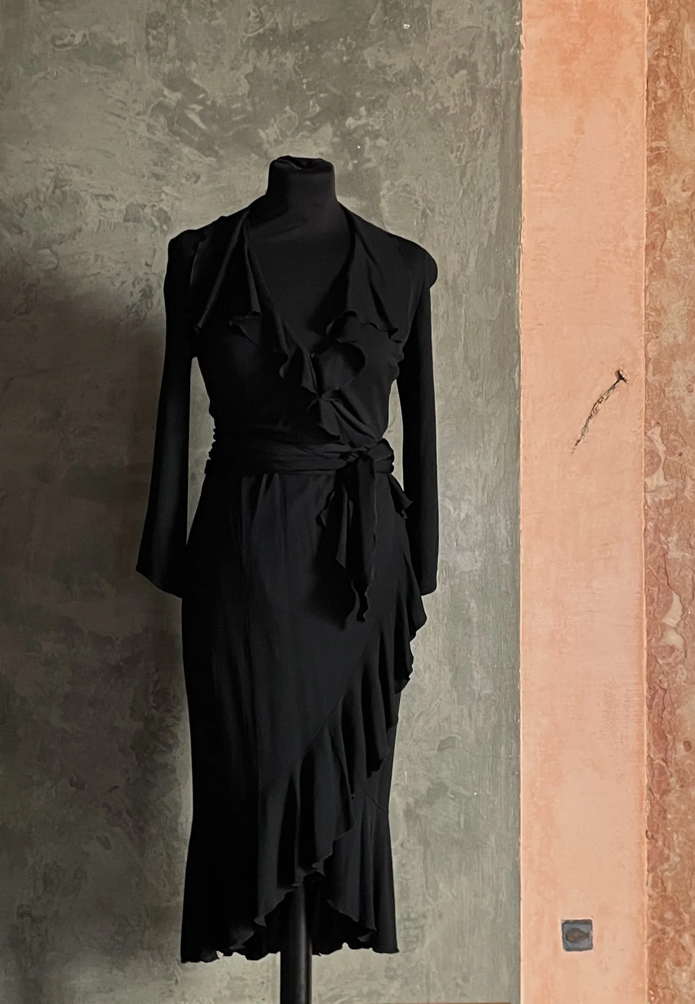 Givenchy Black Wrap Dress