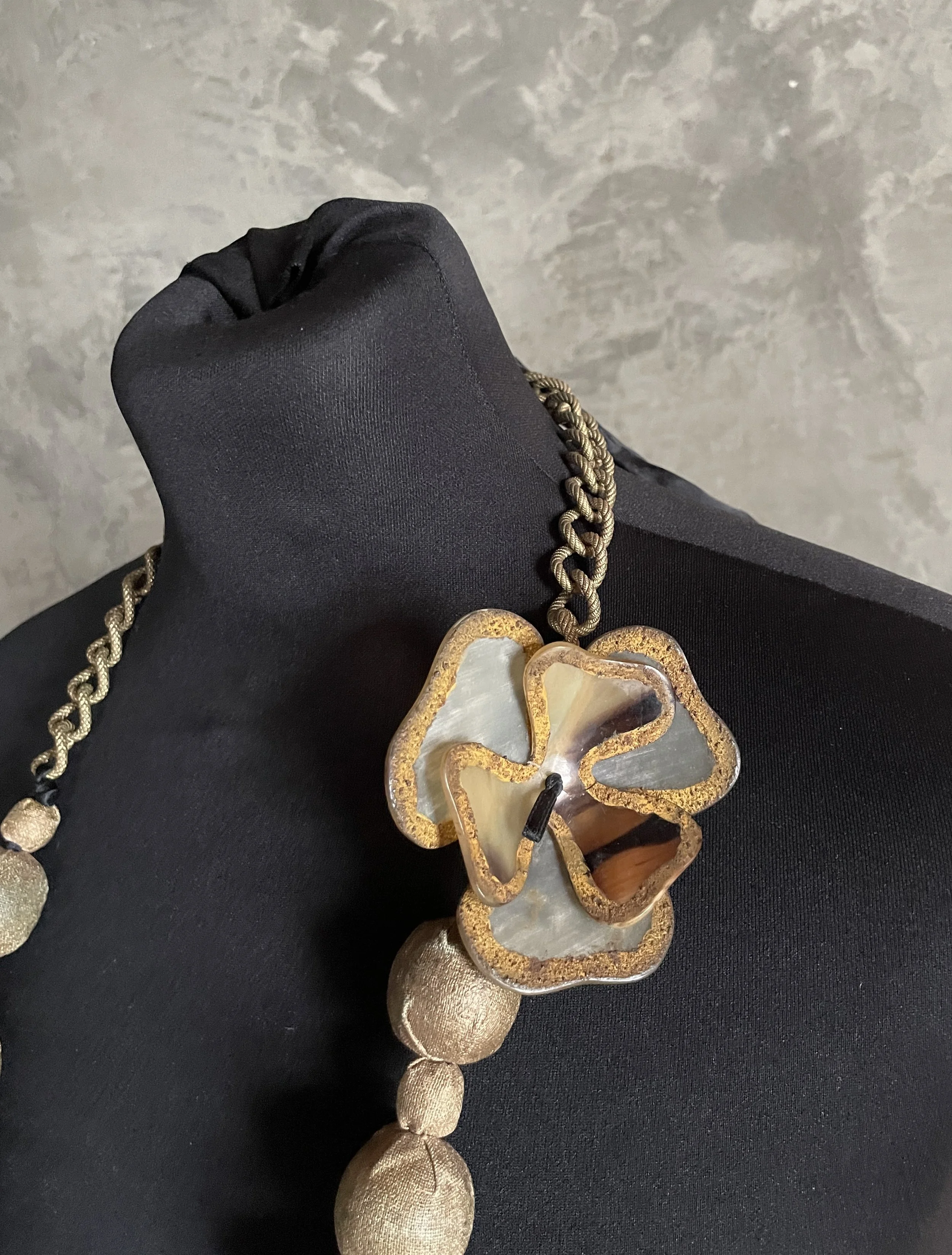 Marni Vintage Belt/Necklace with Acrylic Flowers