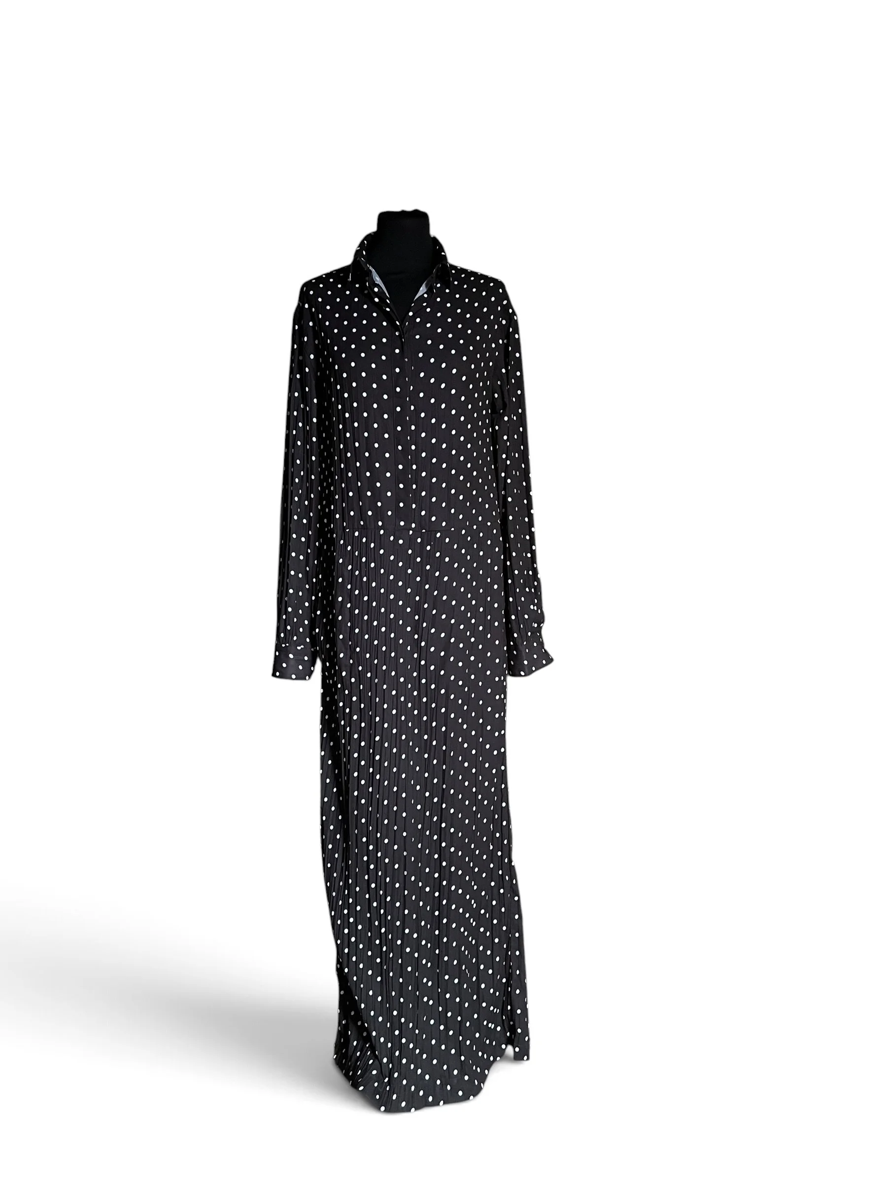Haider Ackermann Pleated Polka-Dots Dress