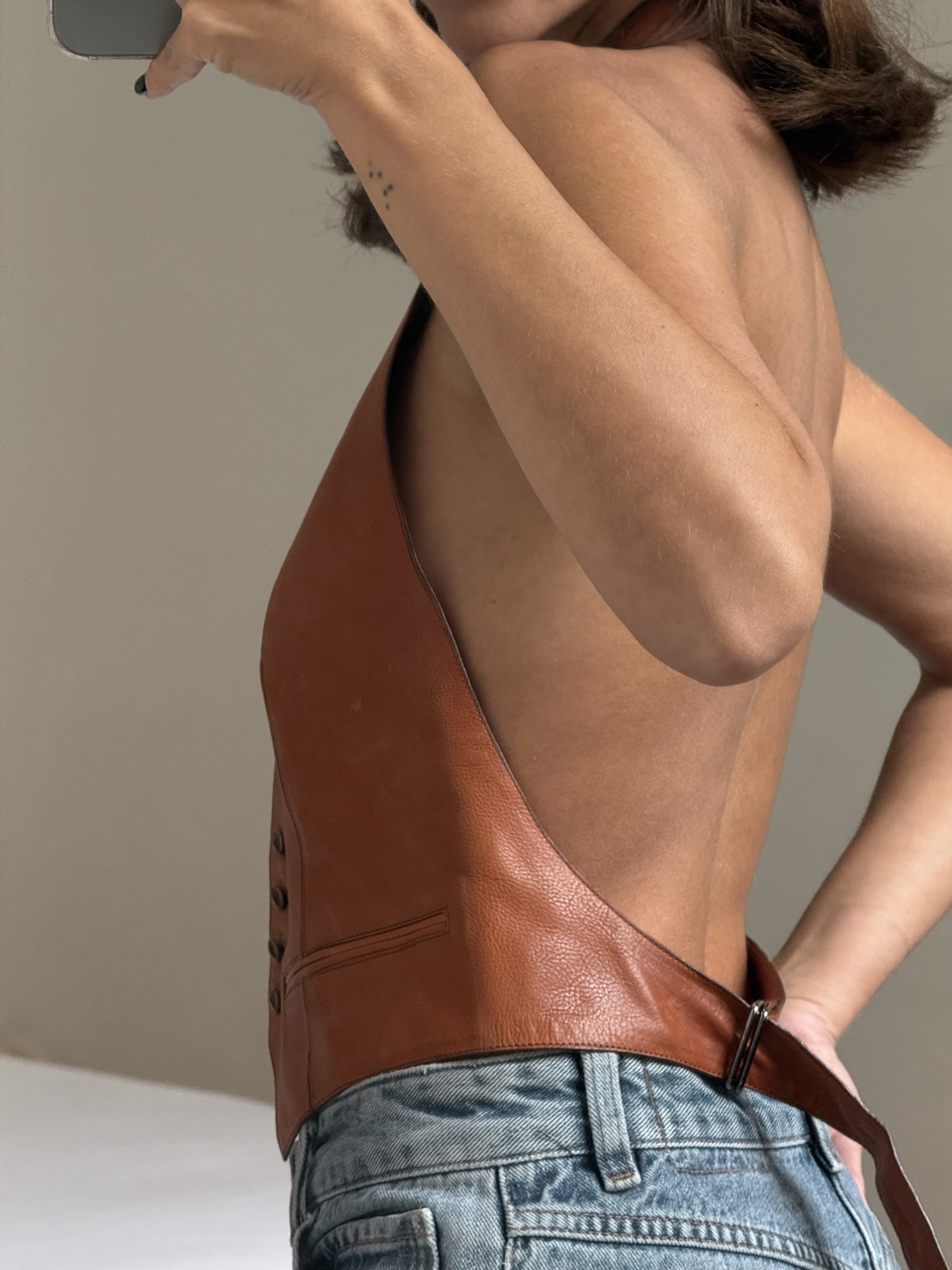 Hermès Leather Vest Spring 2007 Ready-to-Wear