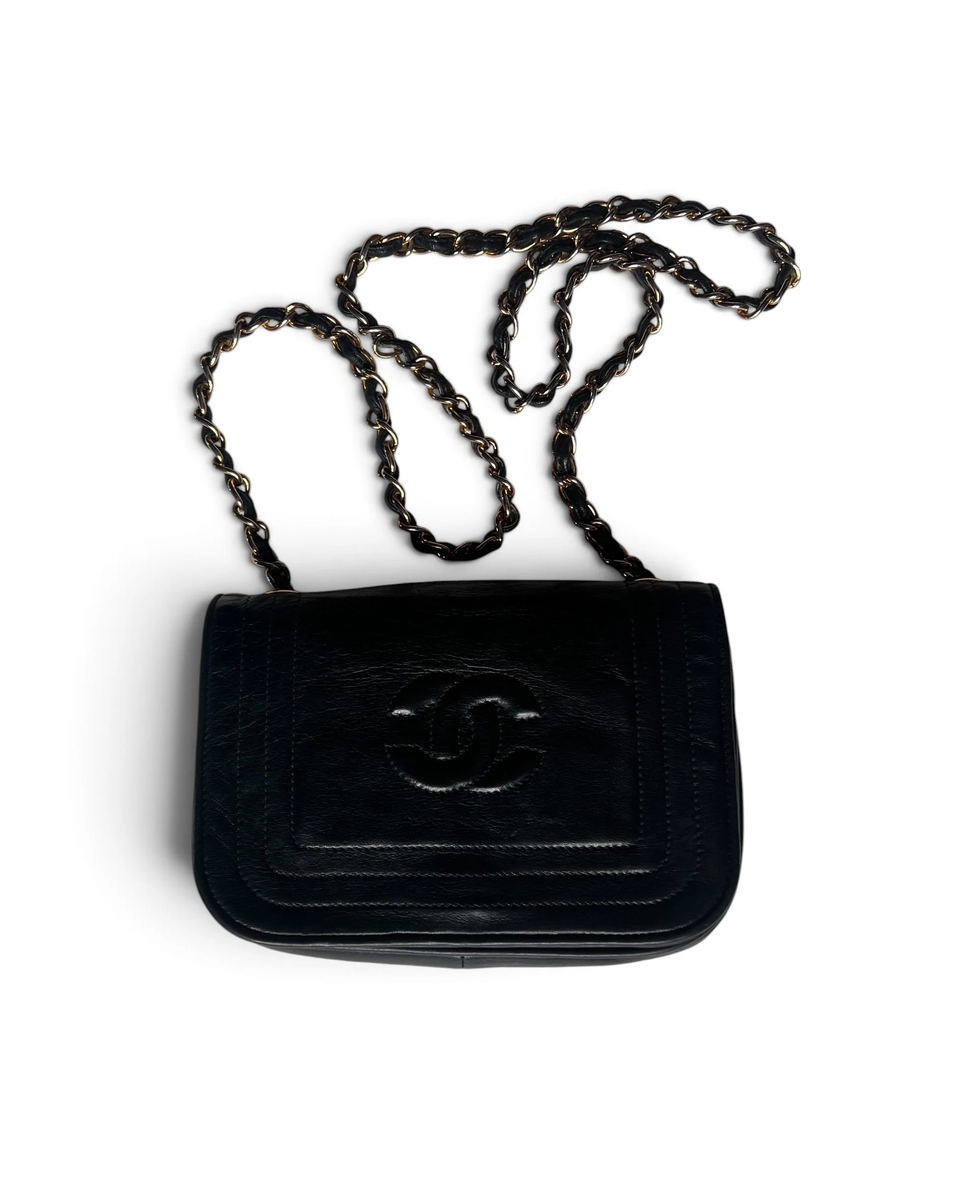 Chanel Vintage CC Stitch Flap Mini Shoulder Bag