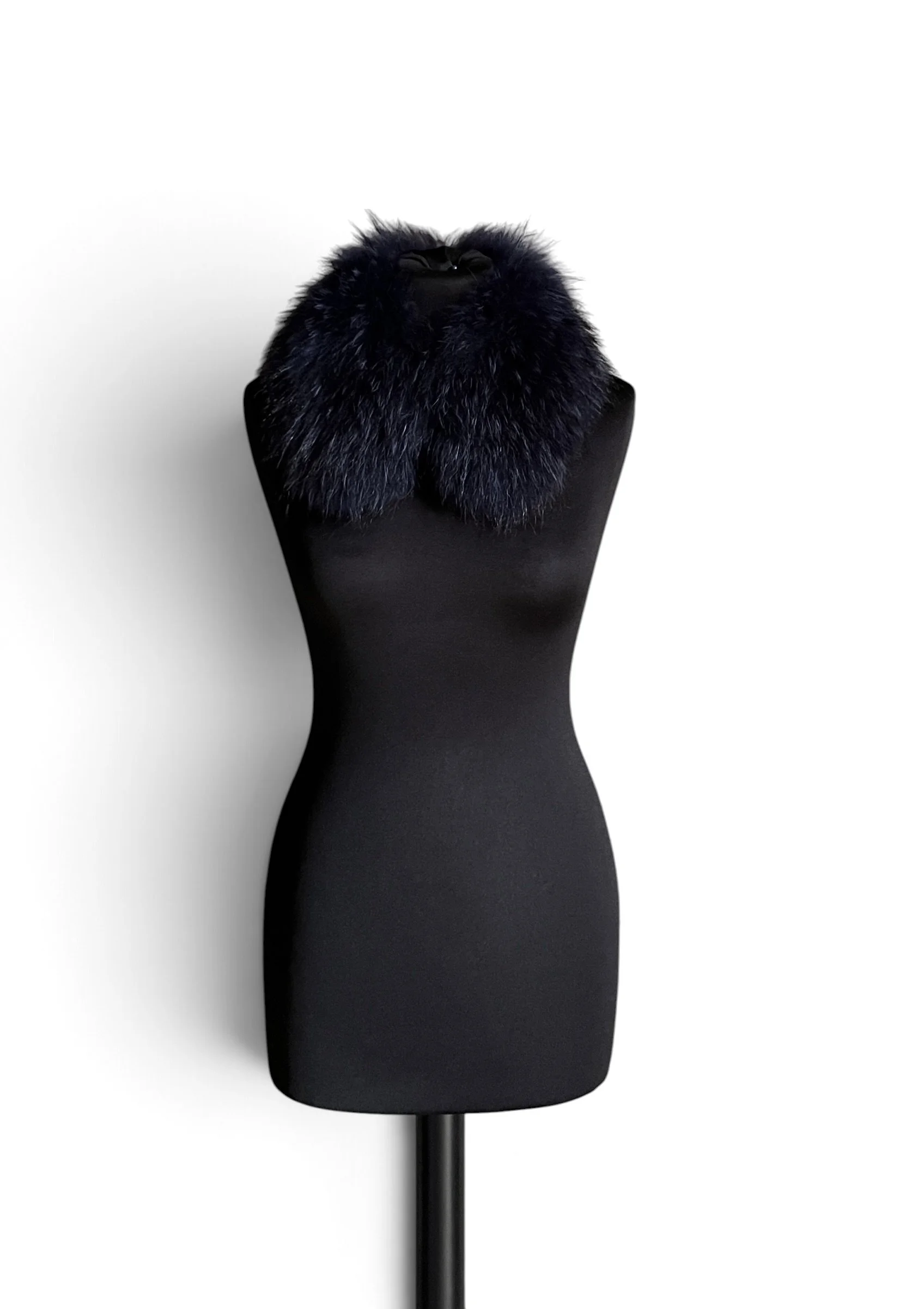 Weekend Max Mara Navy Fur Collar