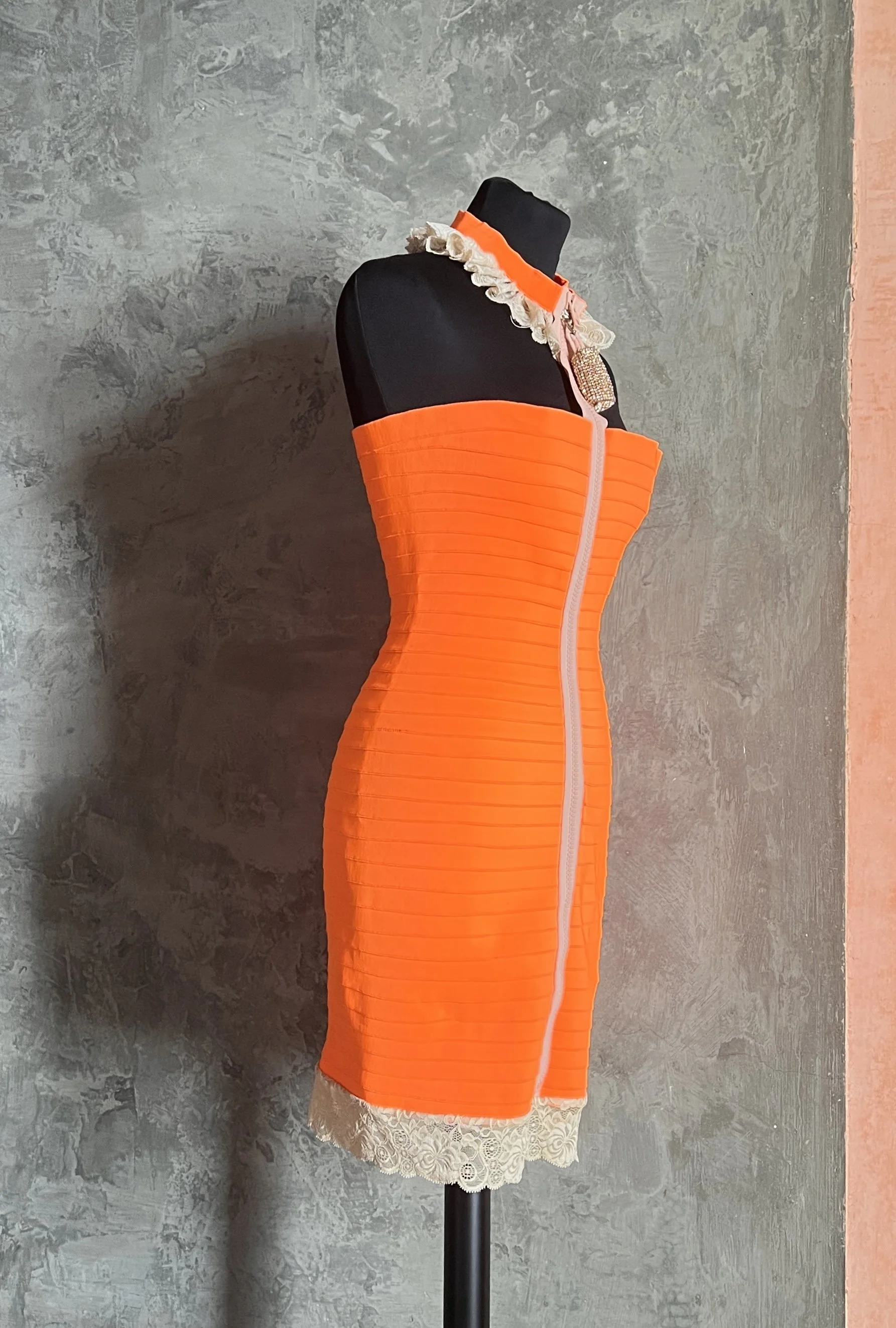 Christopher Kane SS 2007 Bandage Orange Dress