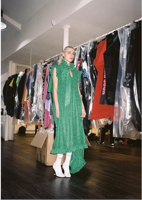 Vetements by Demna Gvasalia SS 2016 Runway Cape Dress