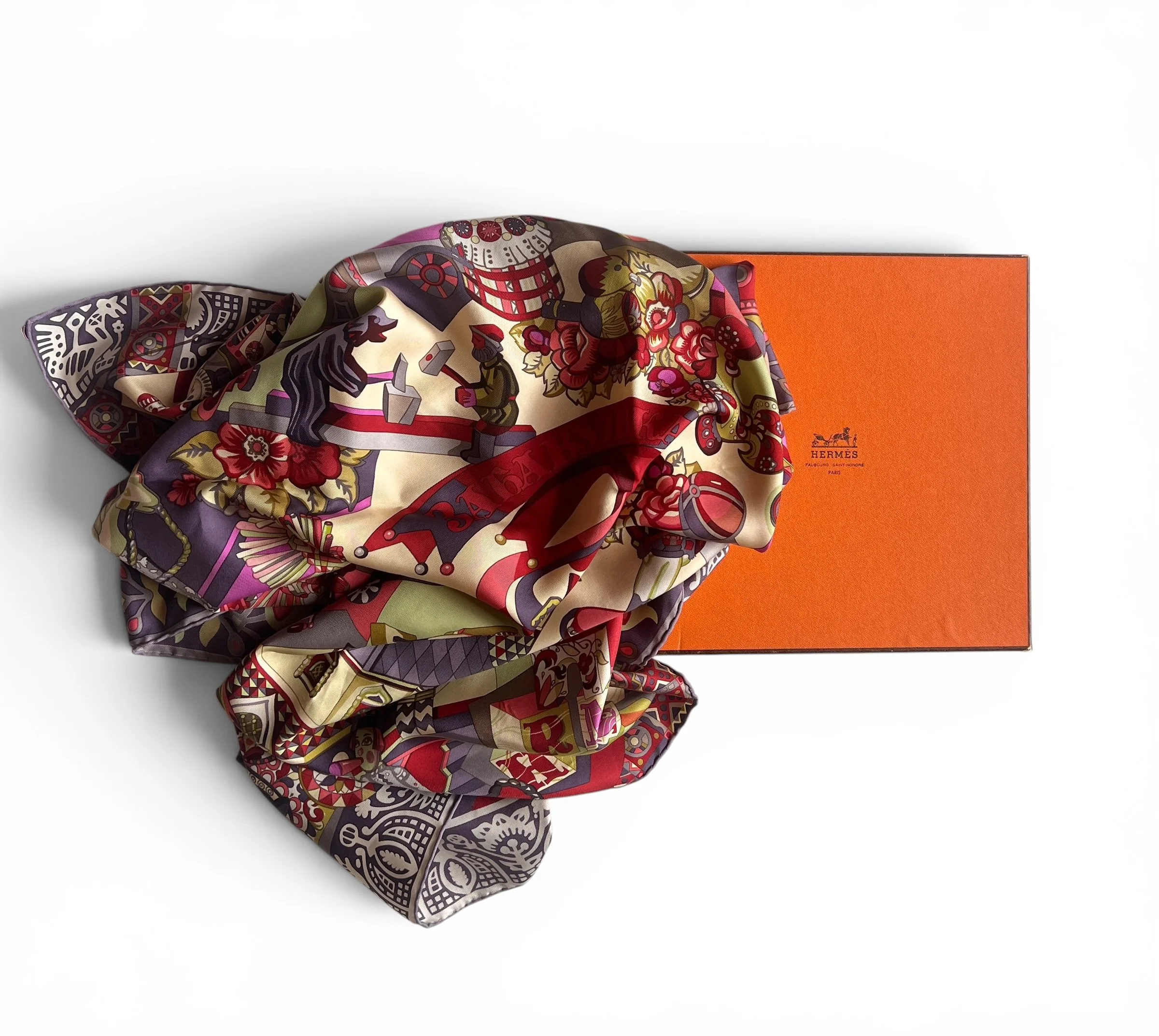 Hermès Vintage Grail Carré “Zabavushka”