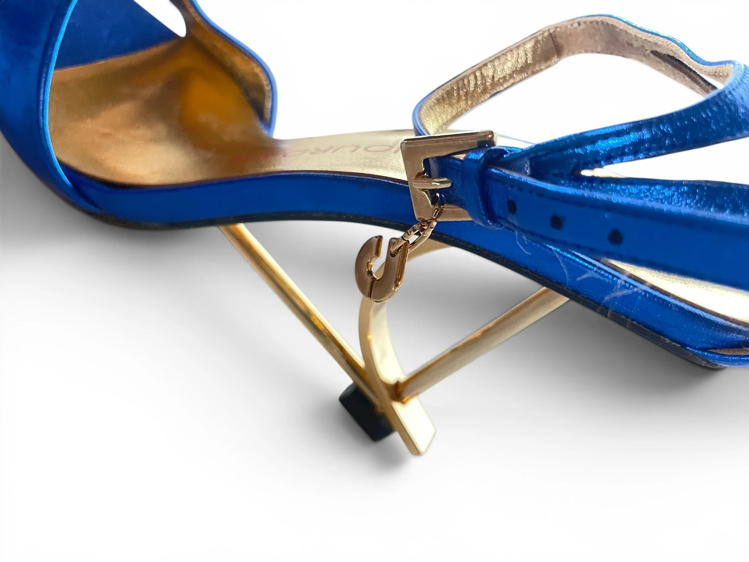 Charles Jourdan Open-toe Sandals with Sculptural Heels