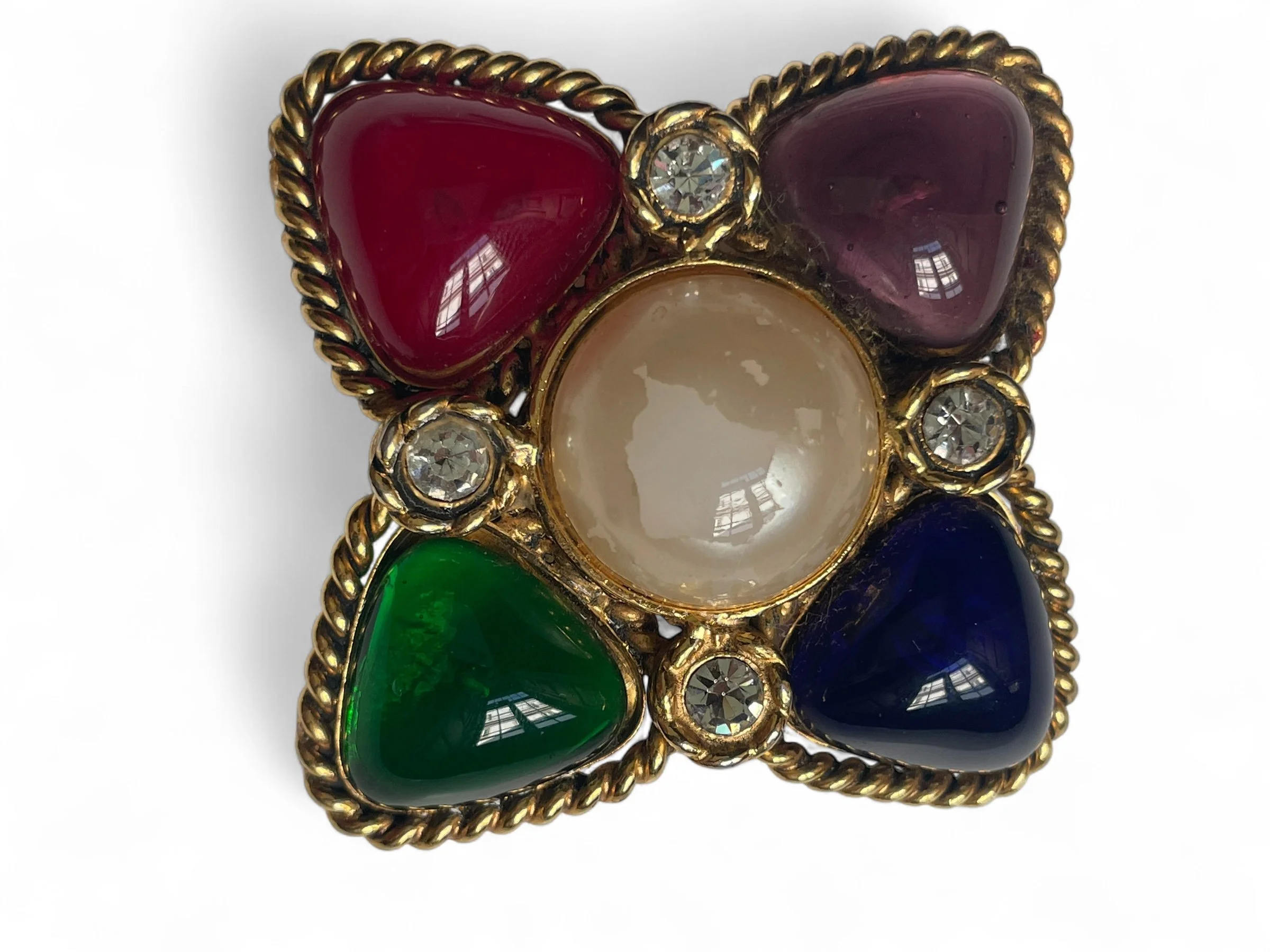 Chanel Vintage Gripoix Brooch — Mia Luxury Vintage