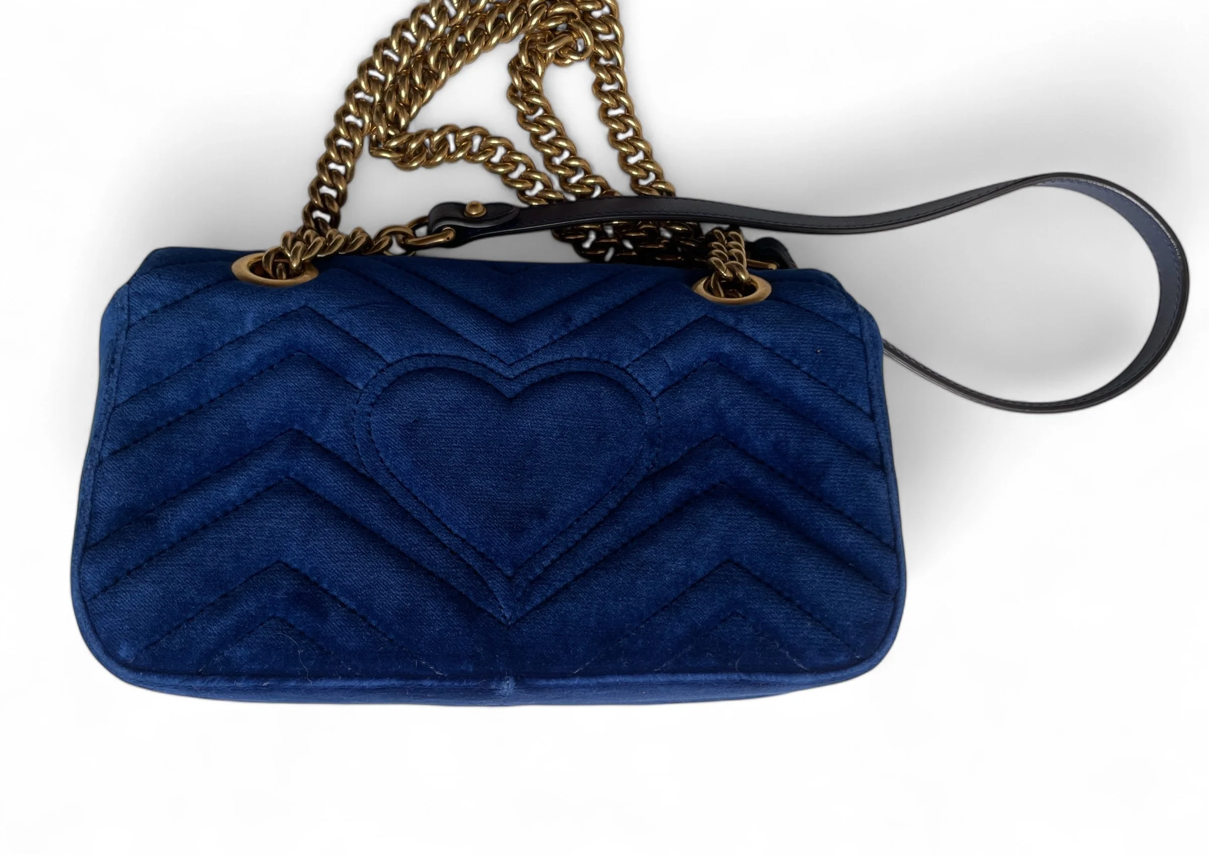 Ppsnabha Supreme Blue Shoulder Bag Velvet Shoulder Bag Gucci