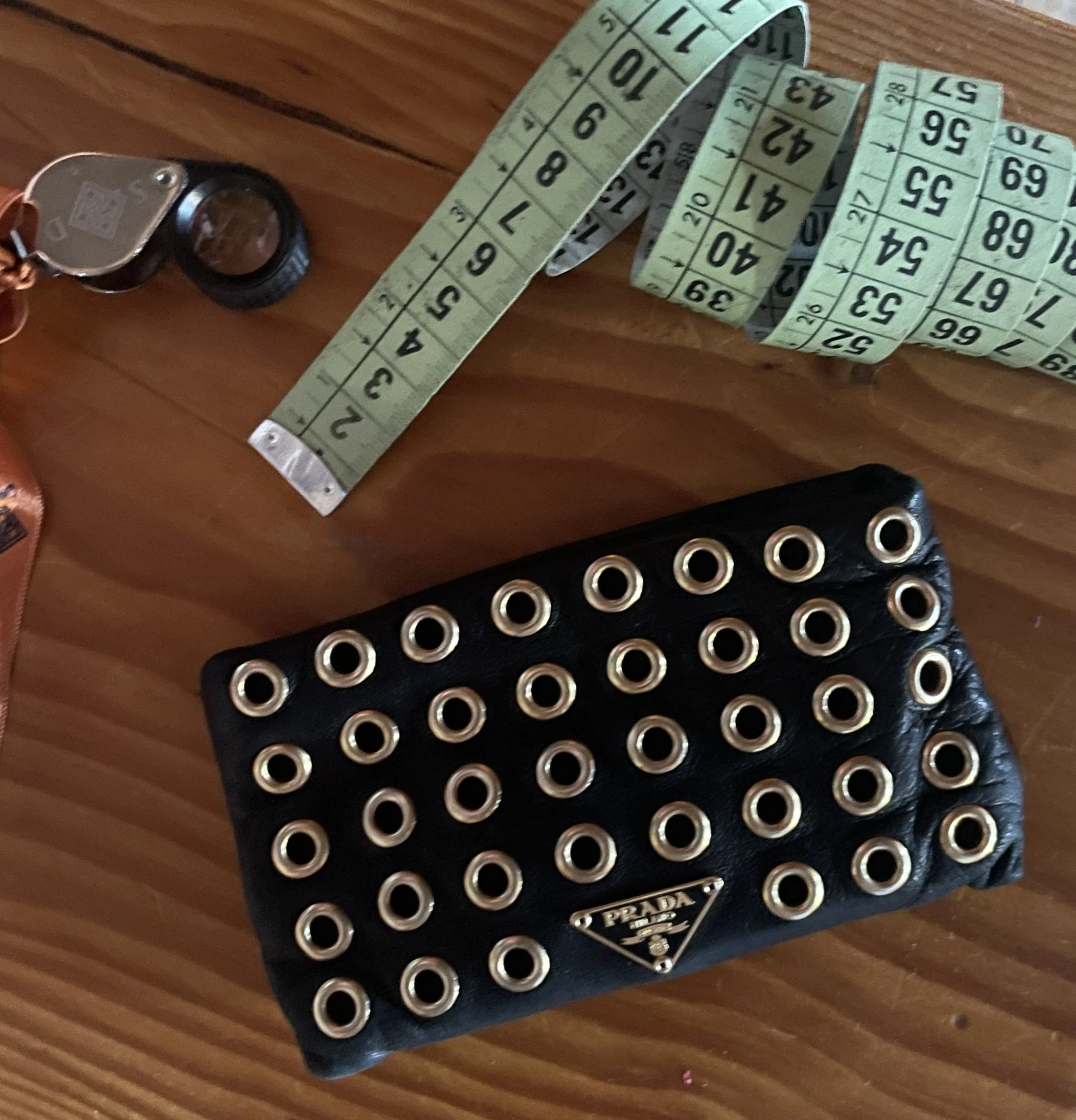 Prada Coin Purse with Studs