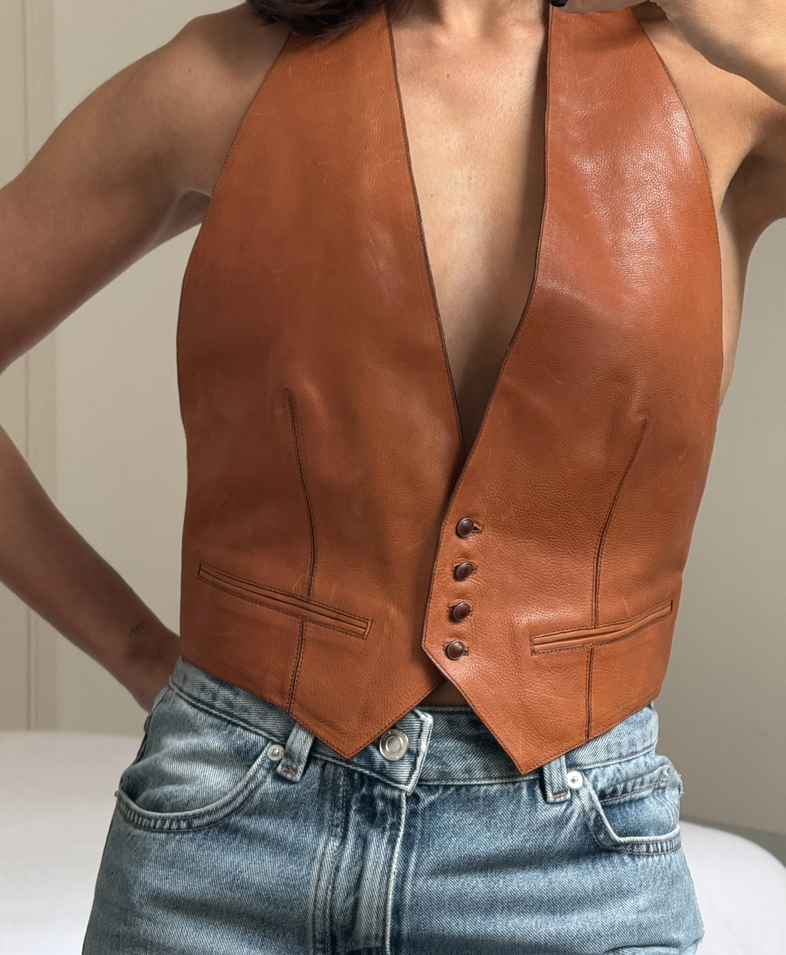 Hermès Leather Vest Spring 2007 Ready-to-Wear