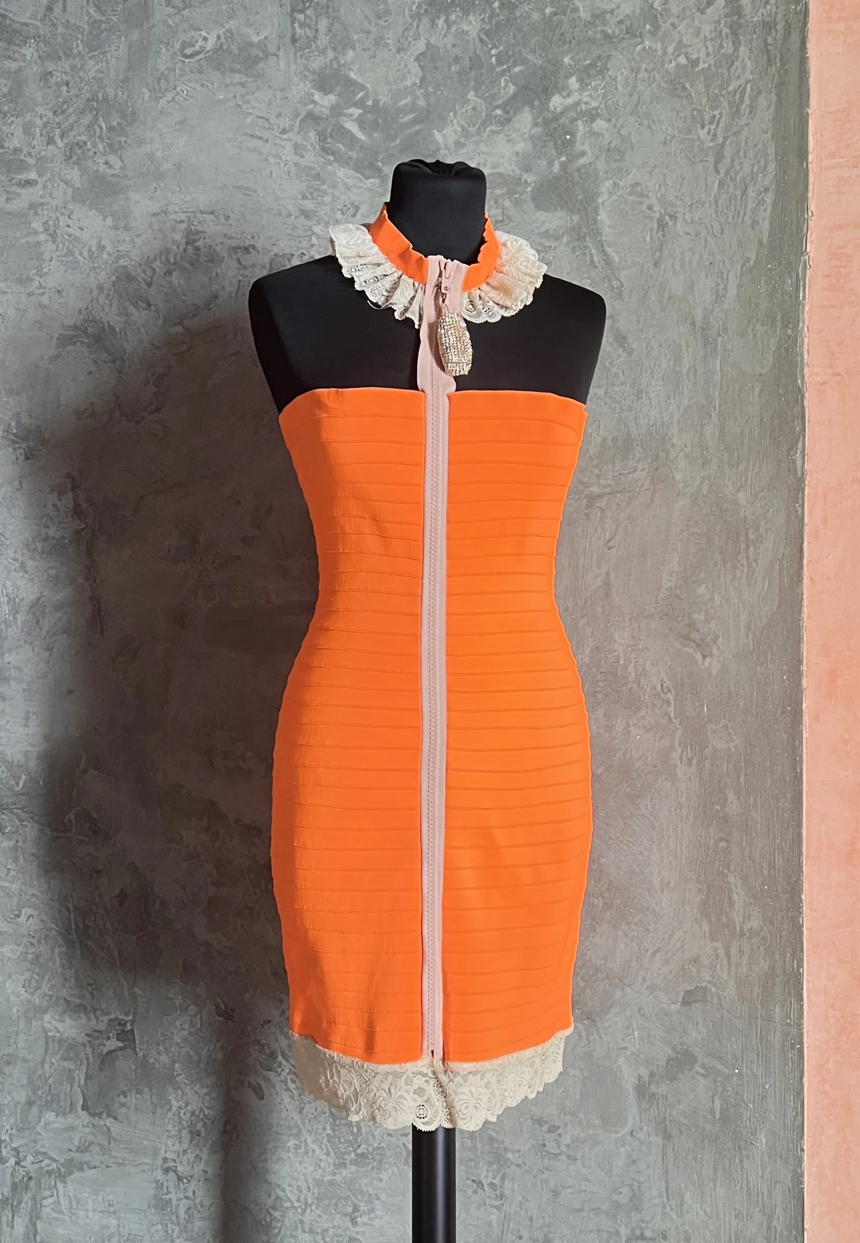 Christopher Kane SS 2007 Bandage Orange Dress