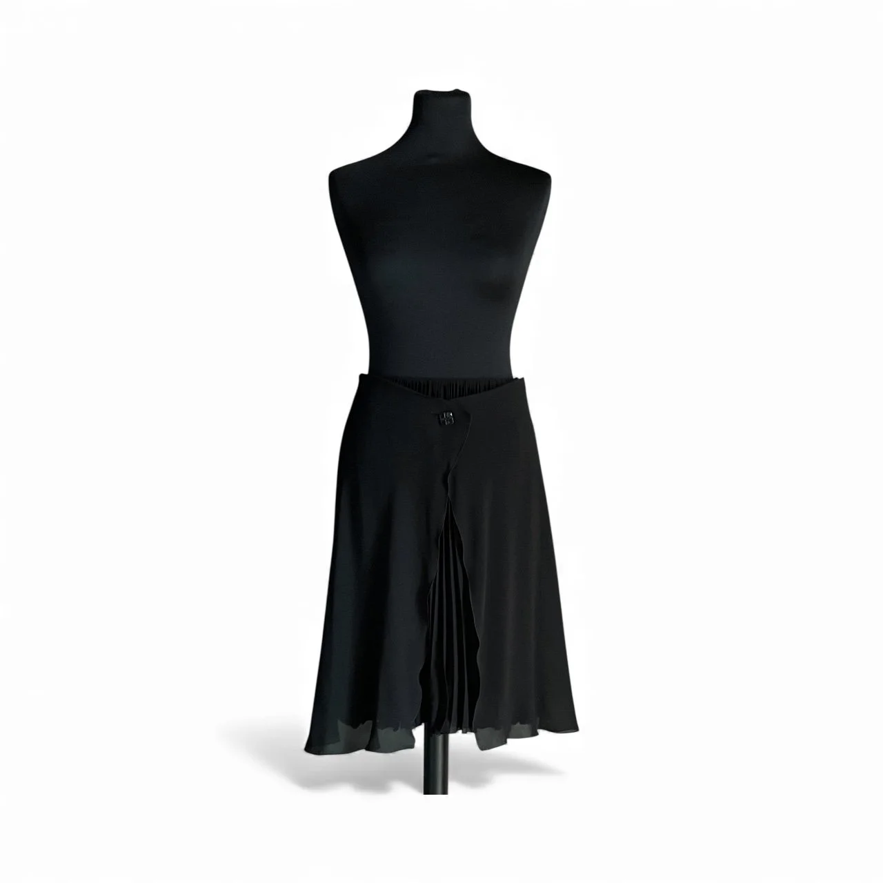 Chanel F/W 2000 Pleated Cutaway Skirt — Mia Luxury Vintage