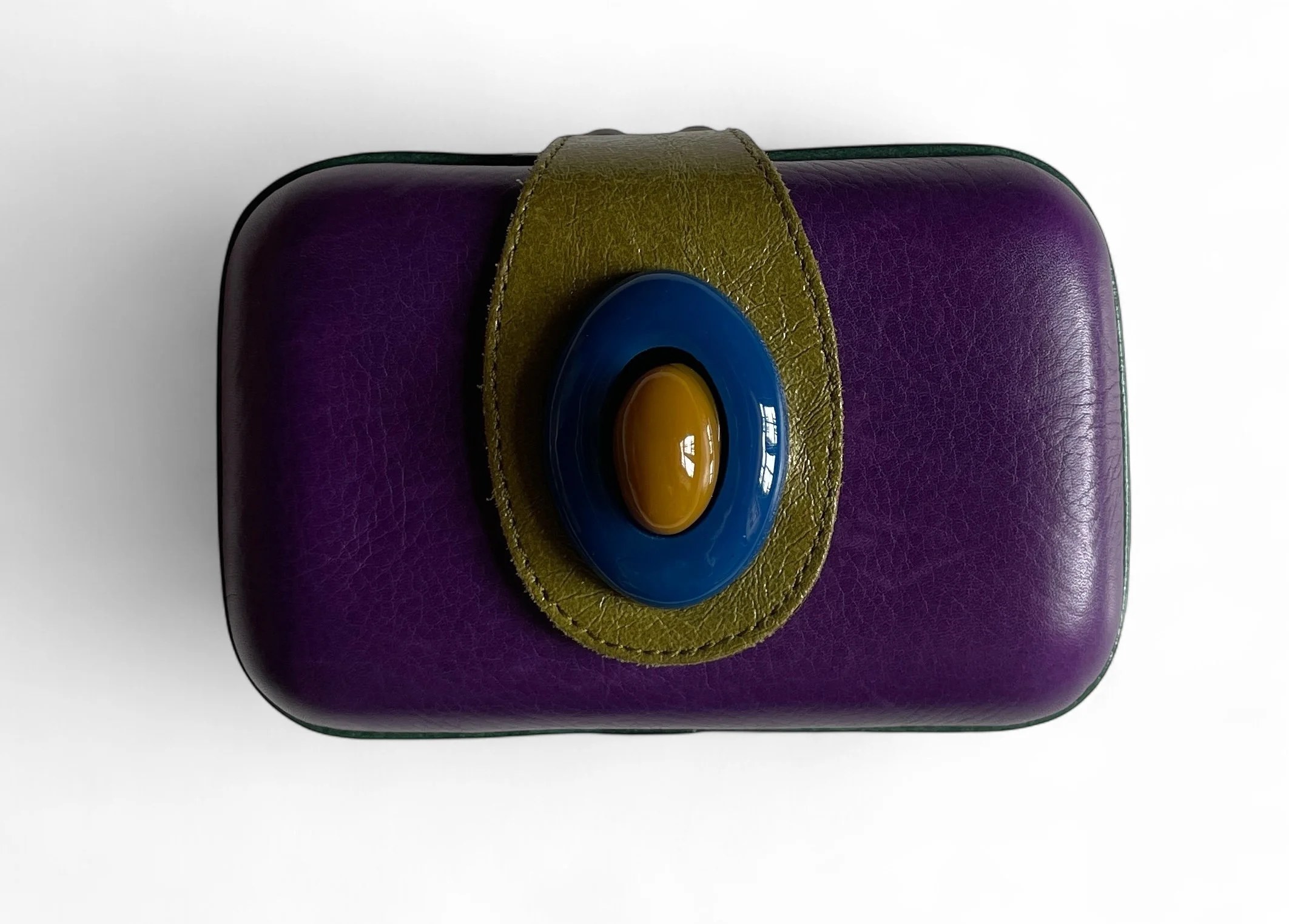 Jamin Puech Leather Boxy Clutch