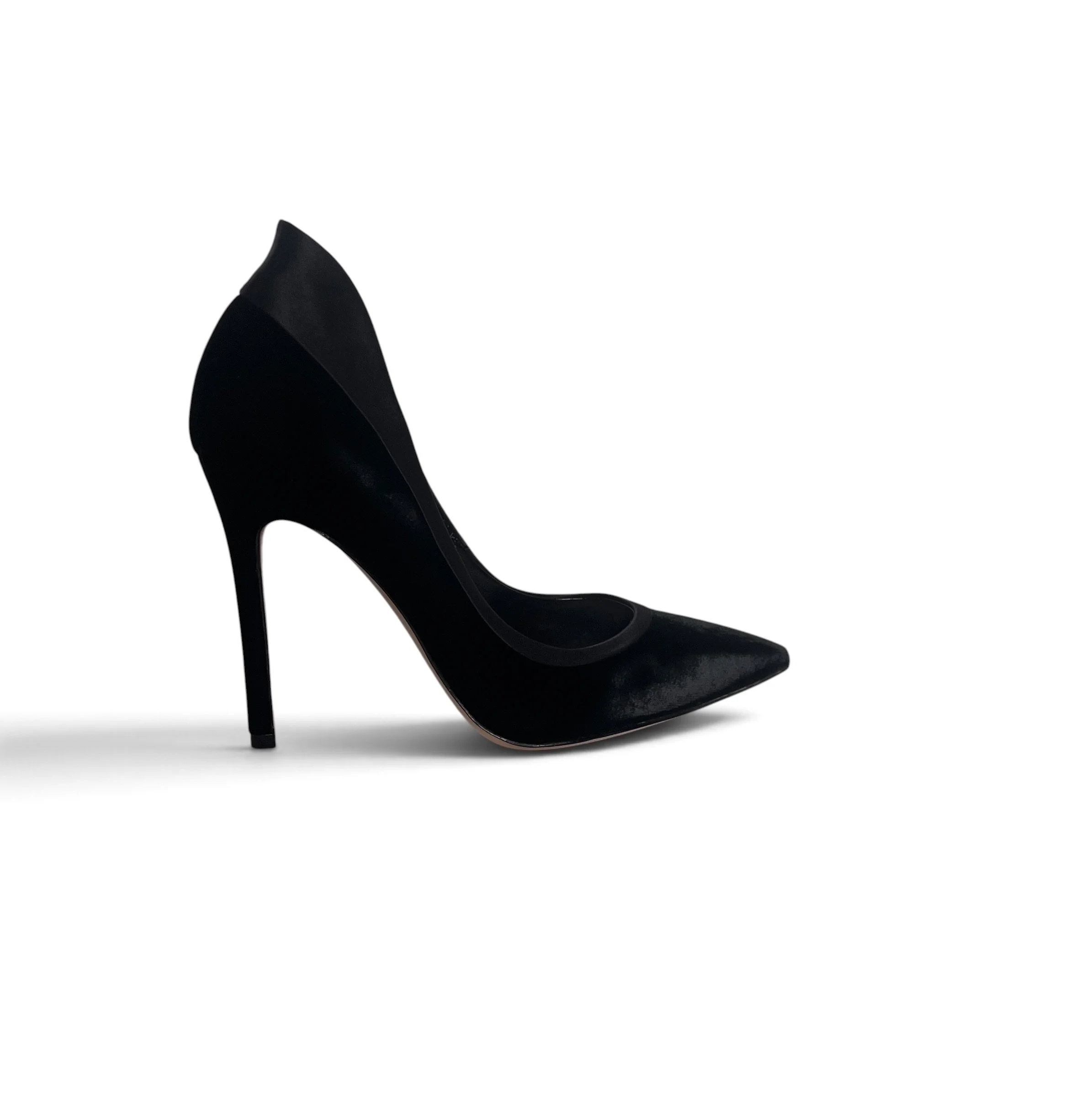 Gianvito Rossi Black Tuxedo Velvet Pumps