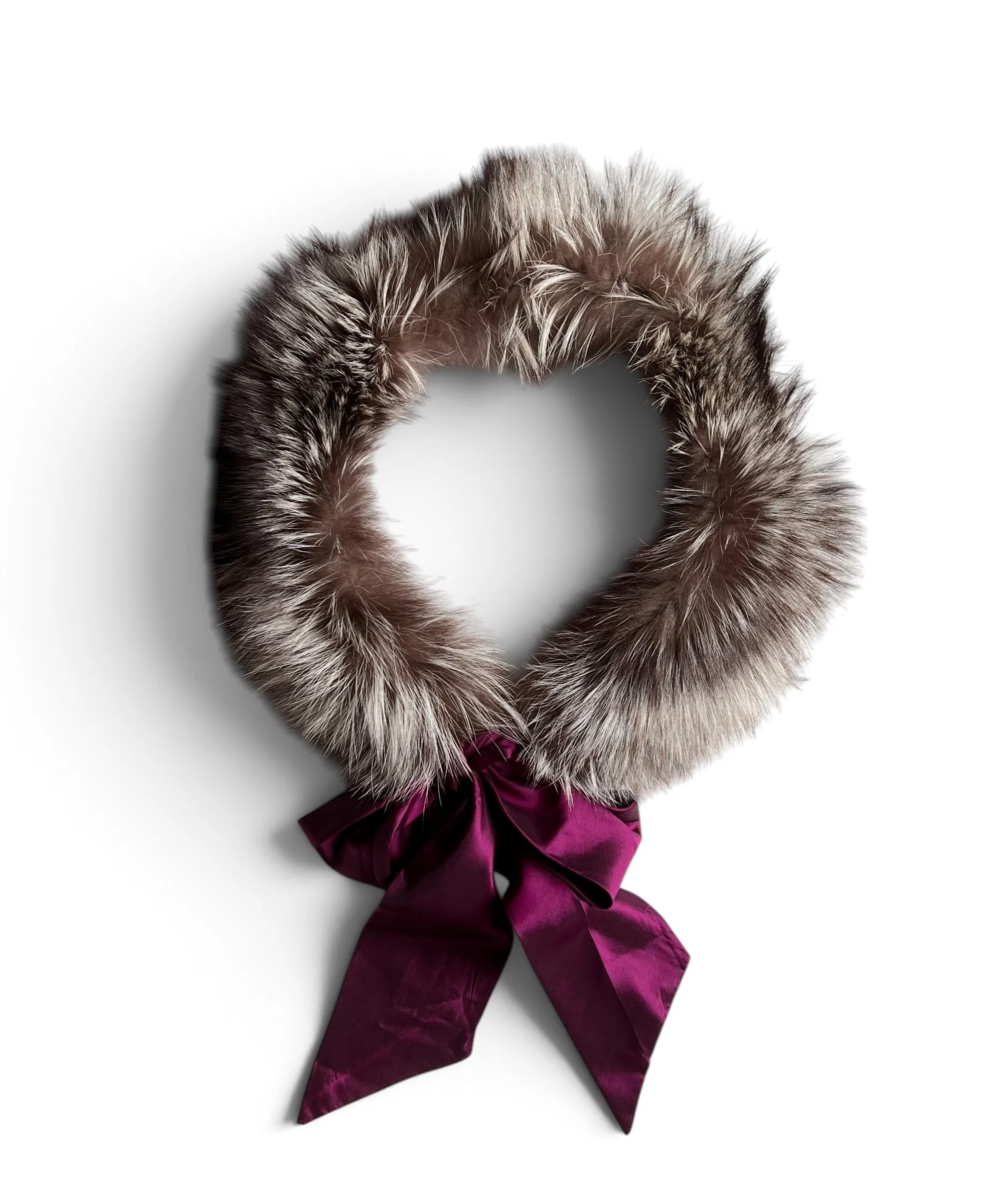 Vintage Silver Fox Fur Collar