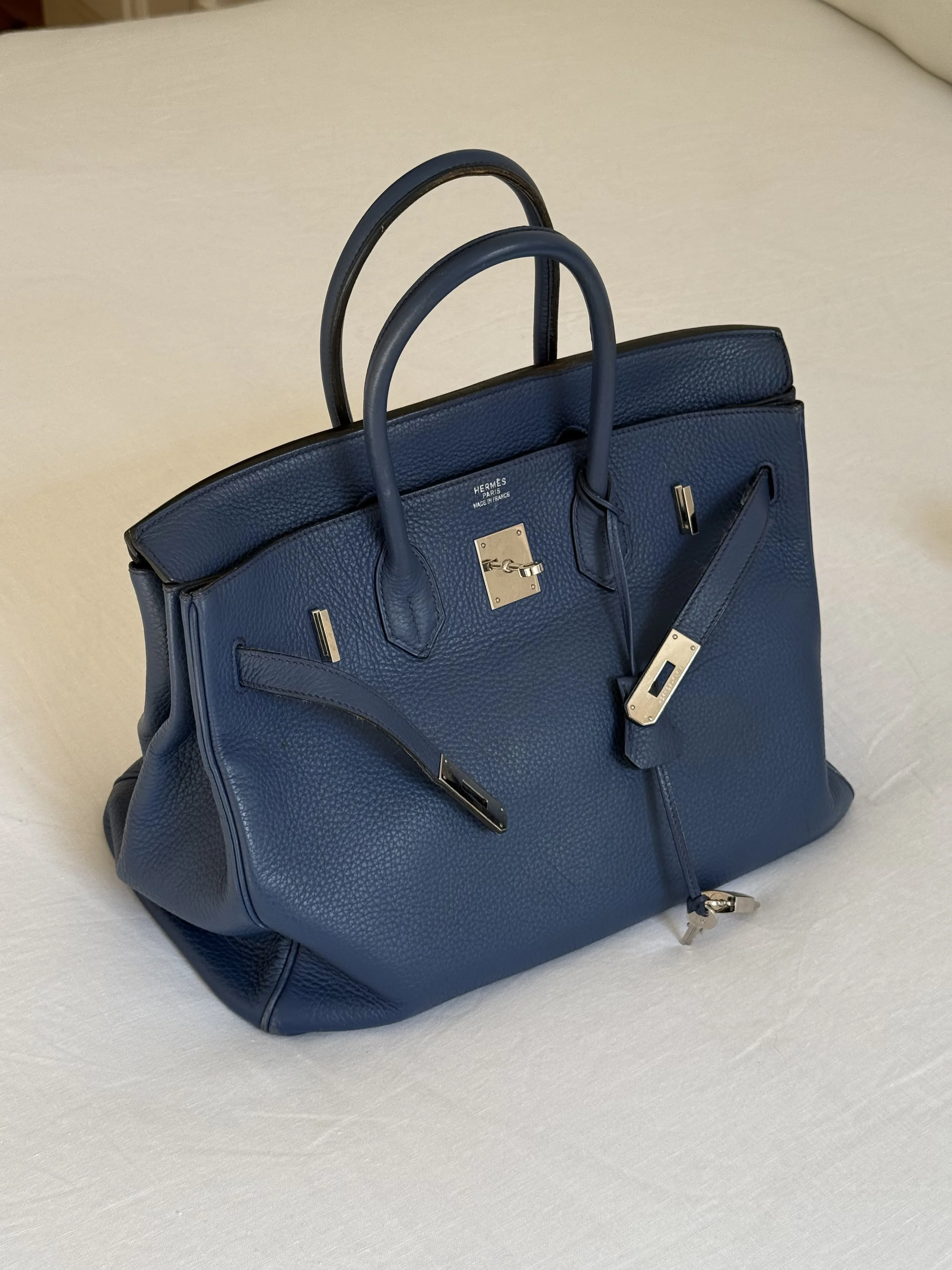 Hermès 2008 Bleu de Prusse Togo Birkin 35