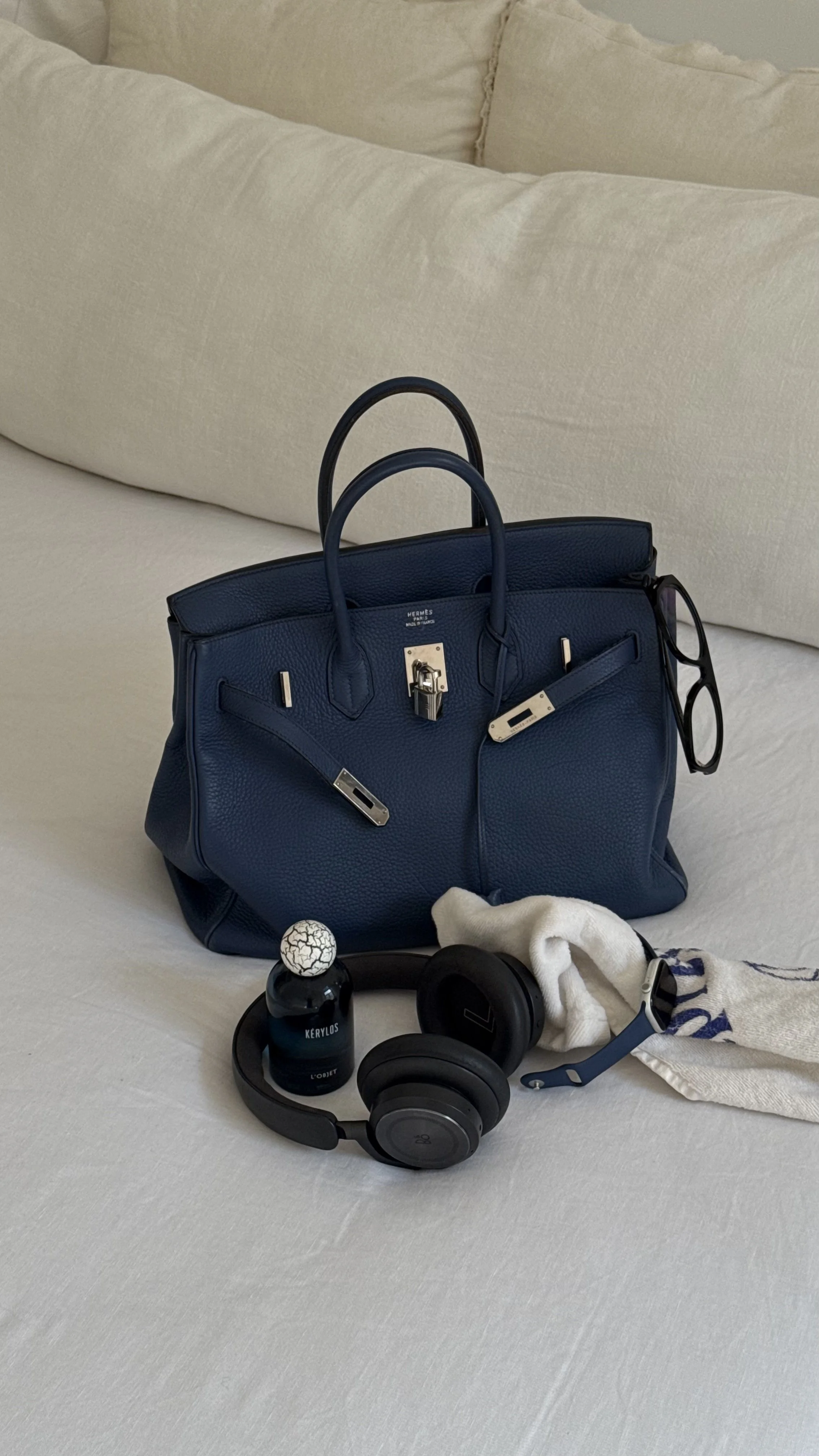 Hermès 2008 Bleu de Prusse Togo Birkin 35