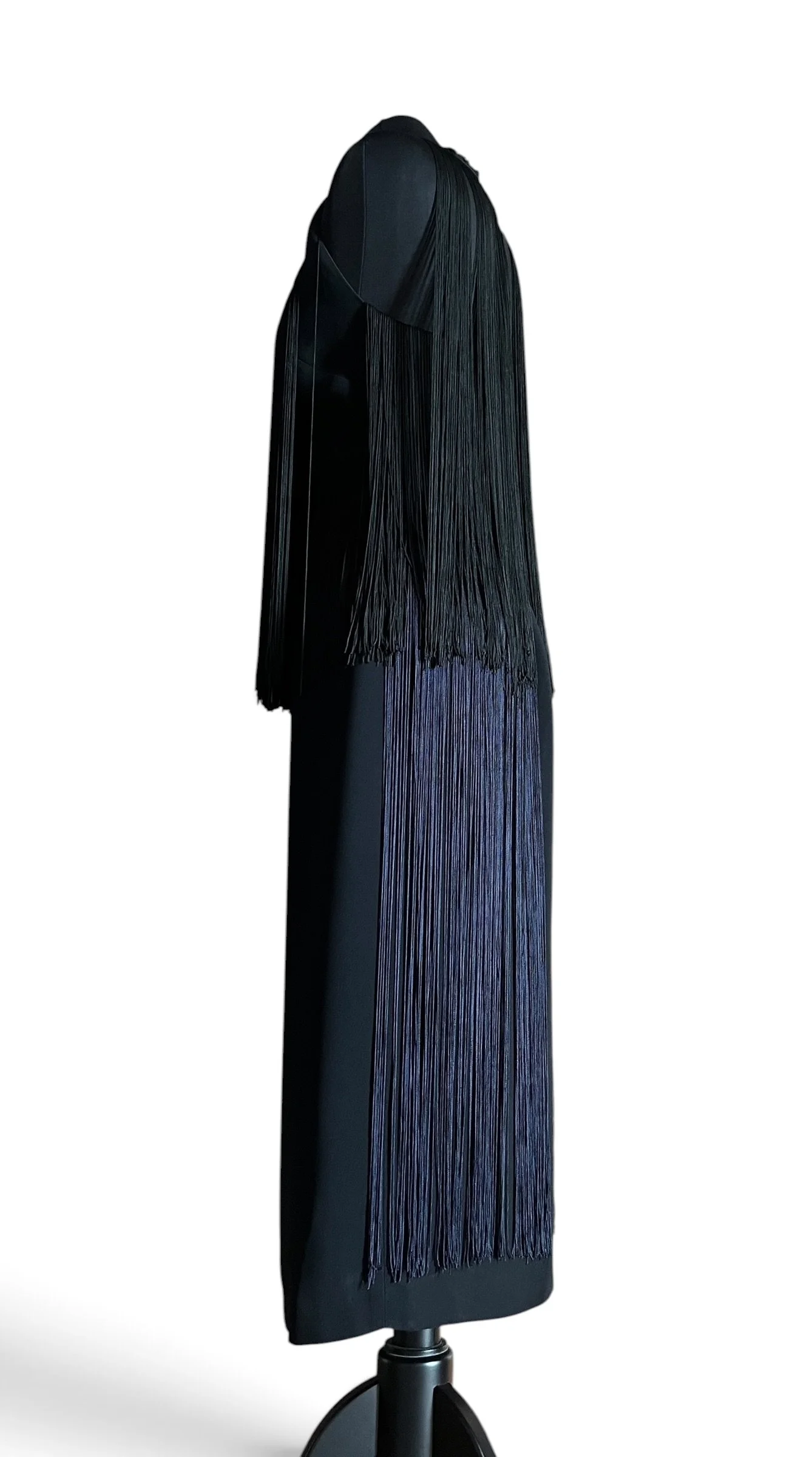 Stella McCartney Resort 2013 Black Fringed Sleeveless Dress