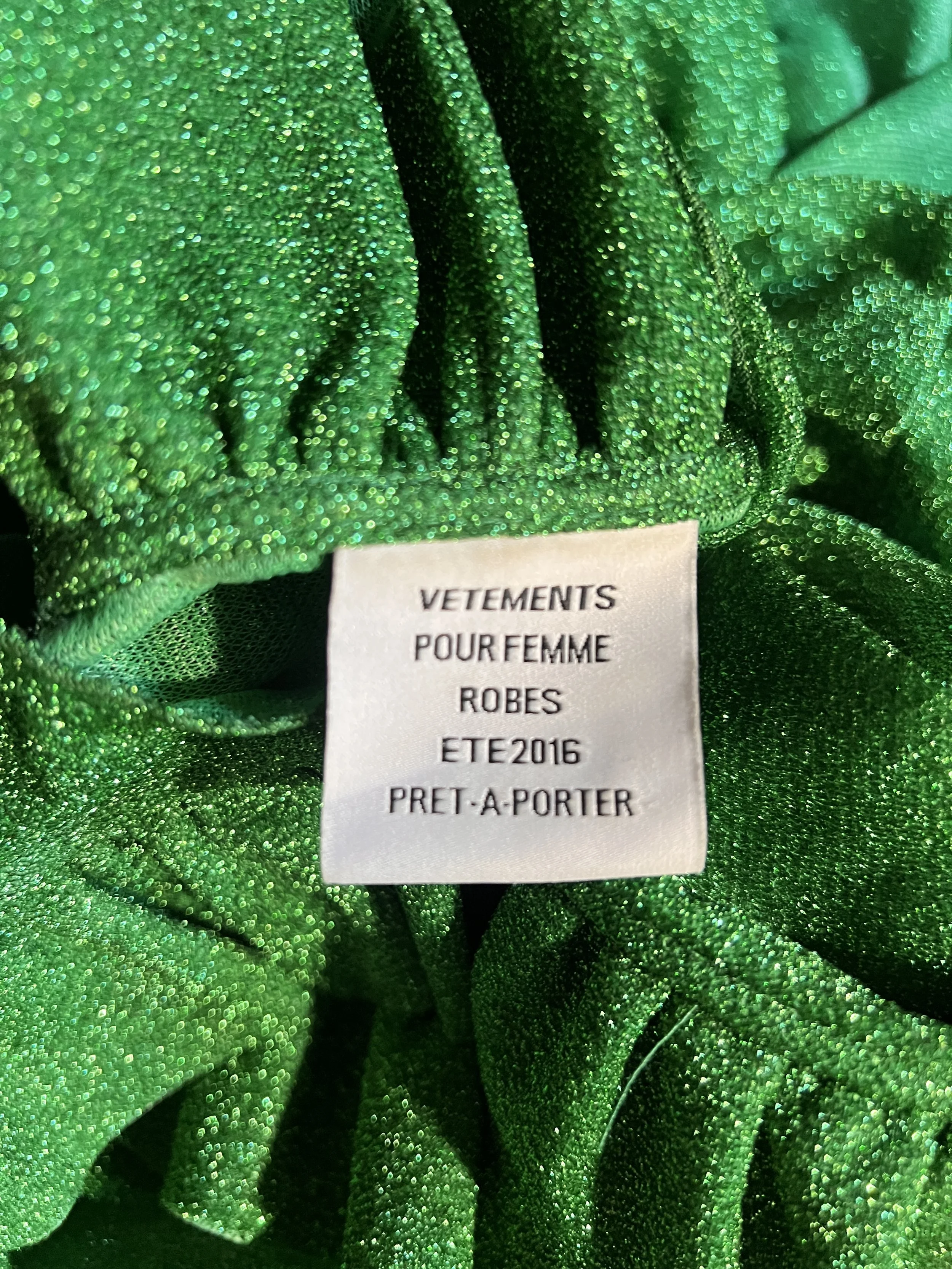 Vetements by Demna Gvasalia SS 2016 Runway Cape Dress