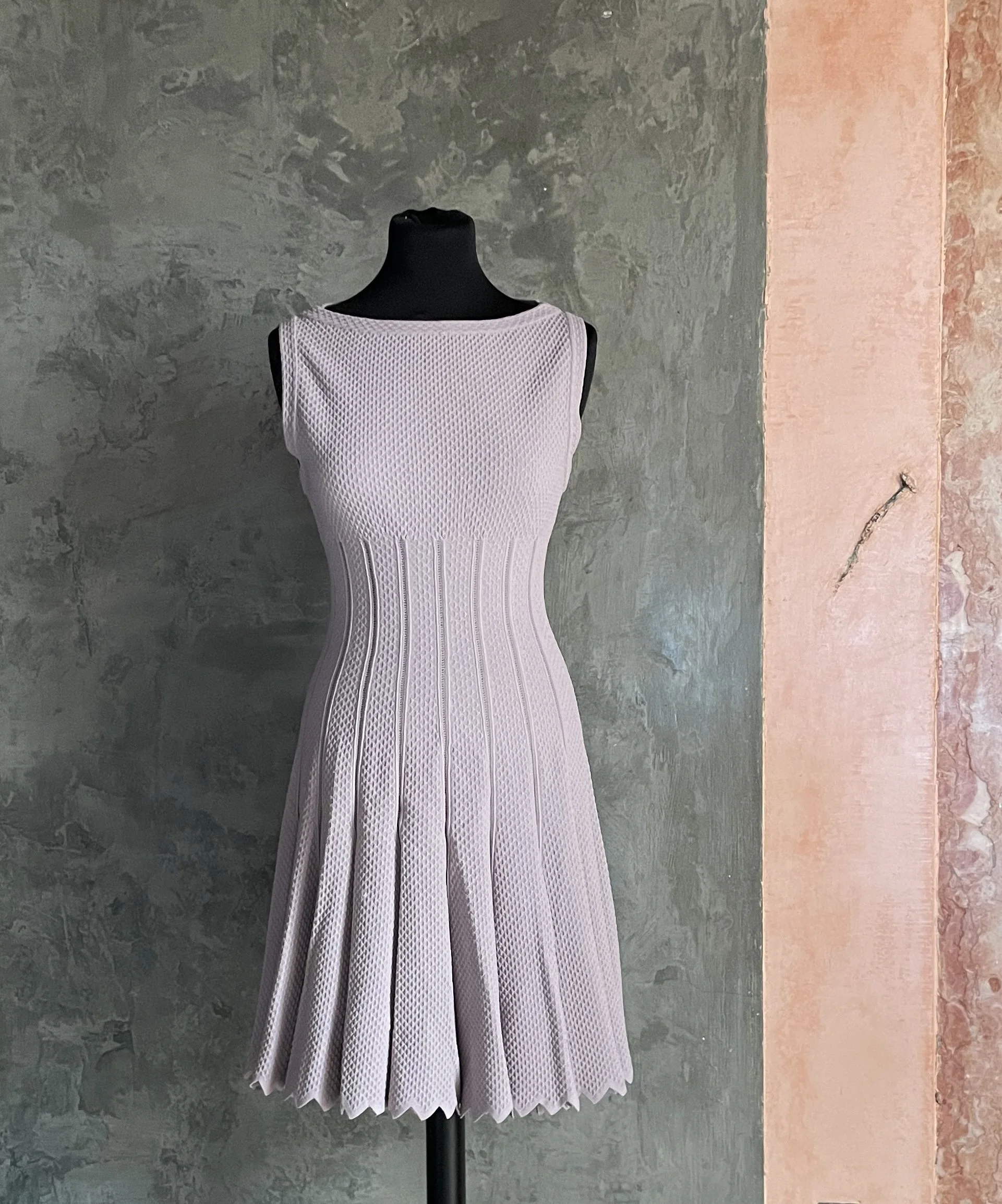 Alaïa Knit Fit-and-Flare Dress