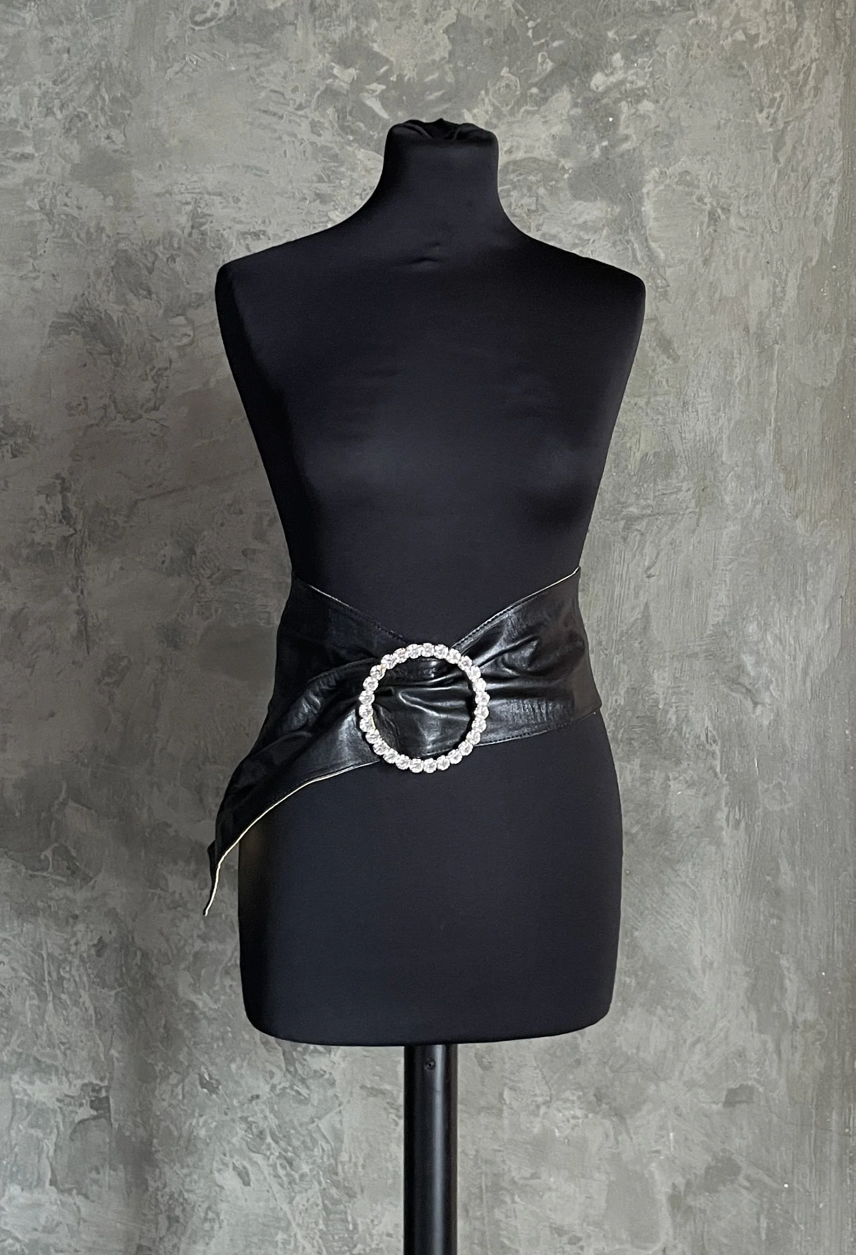 Dolce & Gabbana Vintage Wide Double-Face Leather Belt