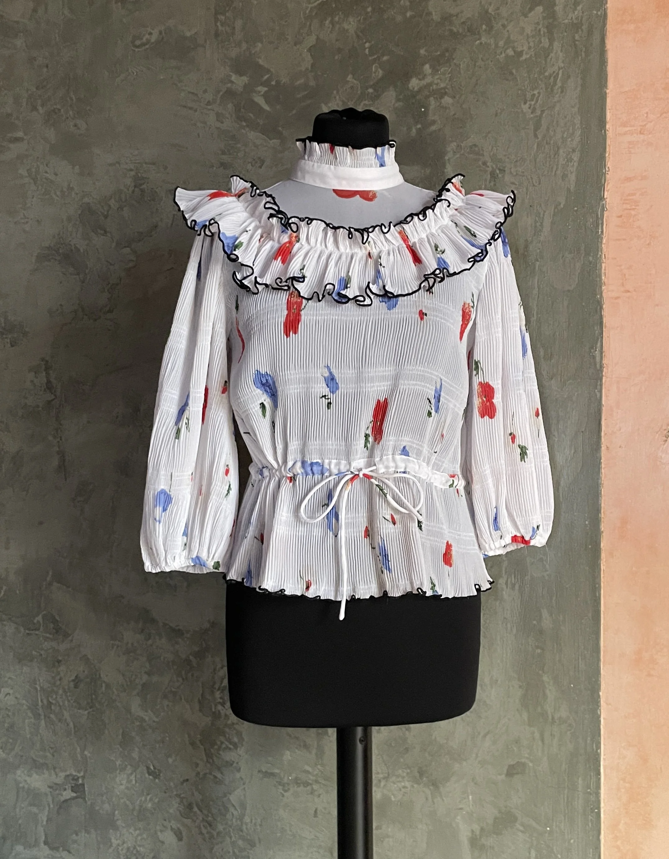 Ganni "Lowell" Floral Blouse