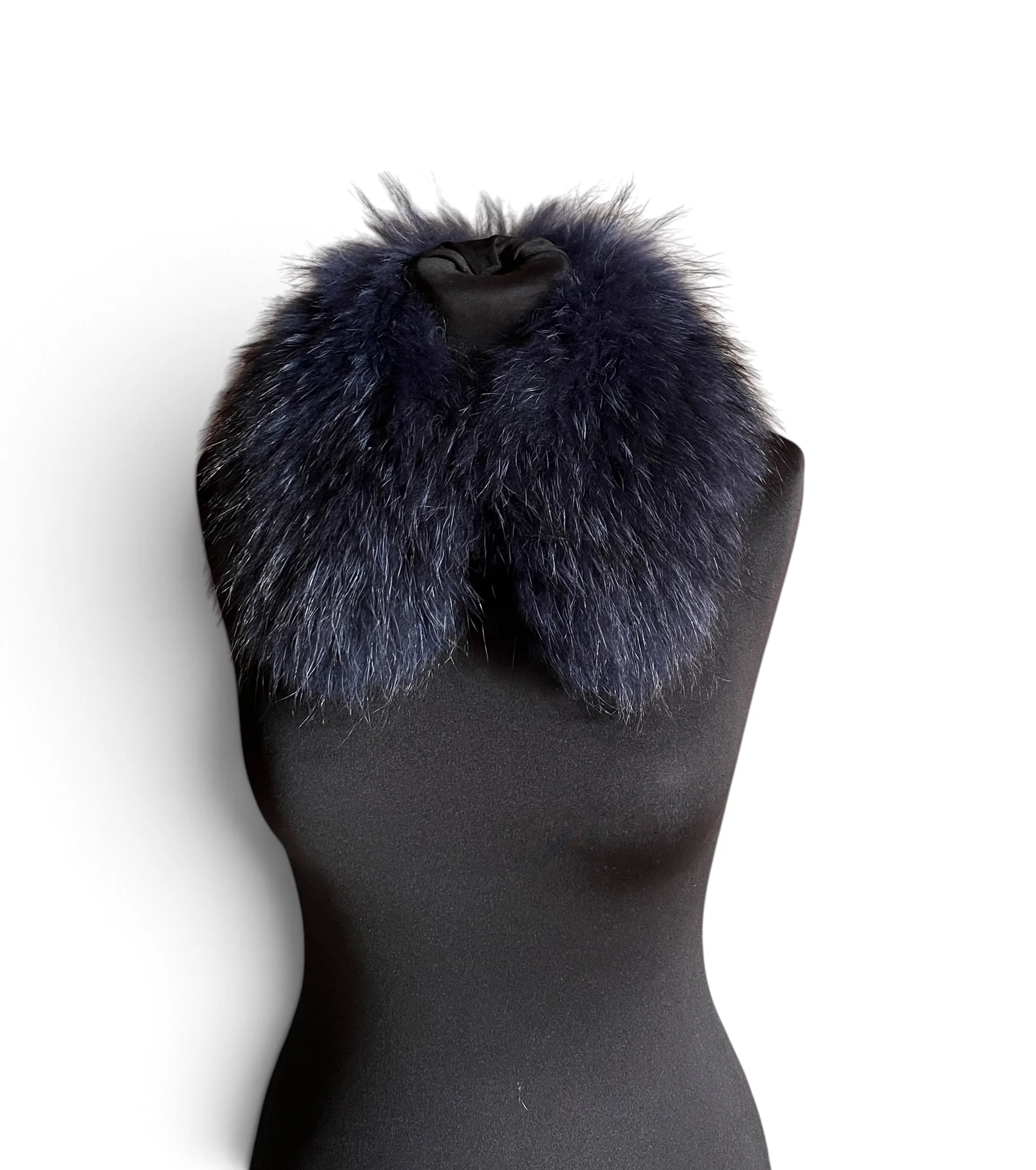Weekend Max Mara Navy Fur Collar