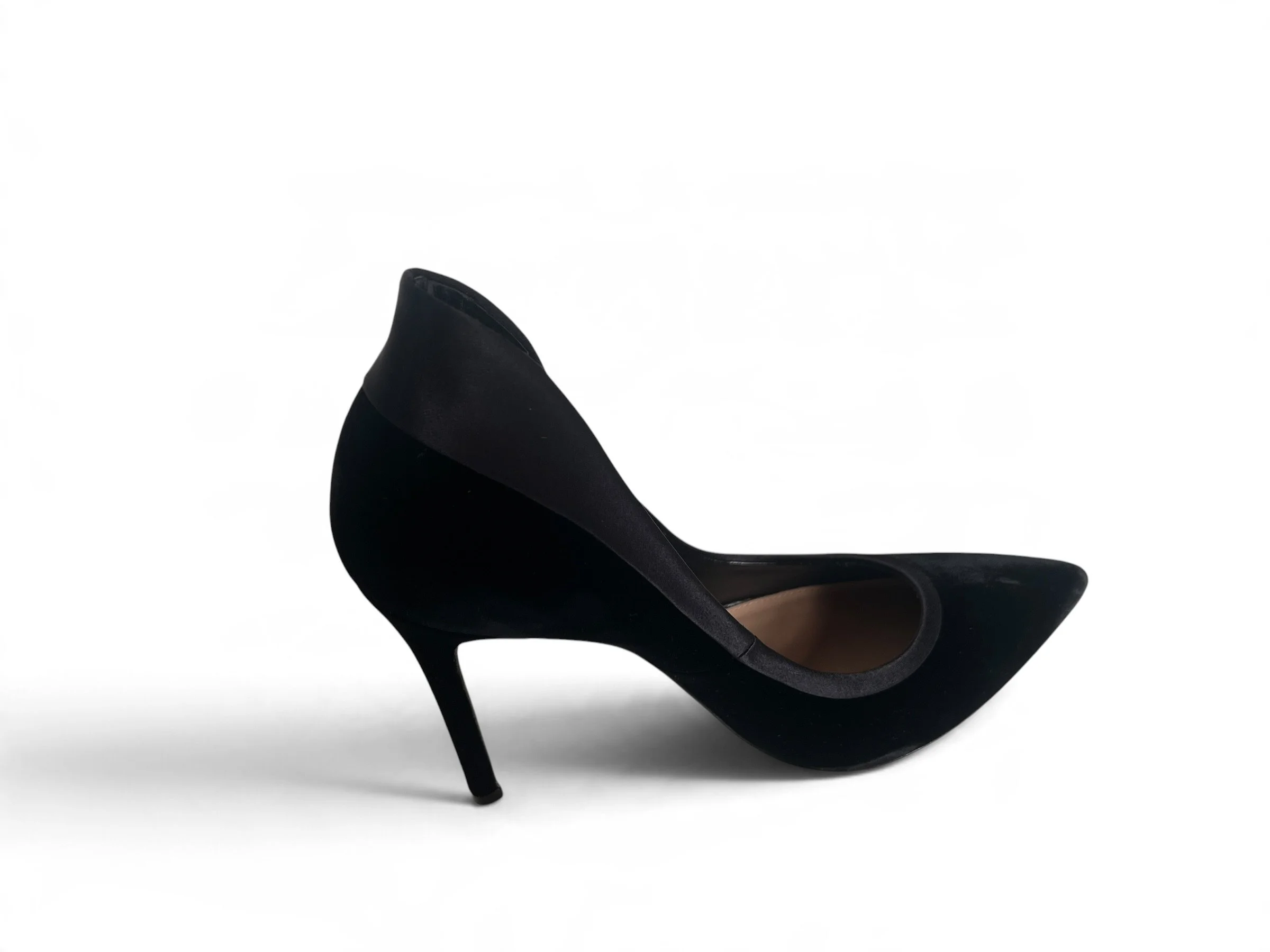 Gianvito Rossi Black Tuxedo Velvet Pumps