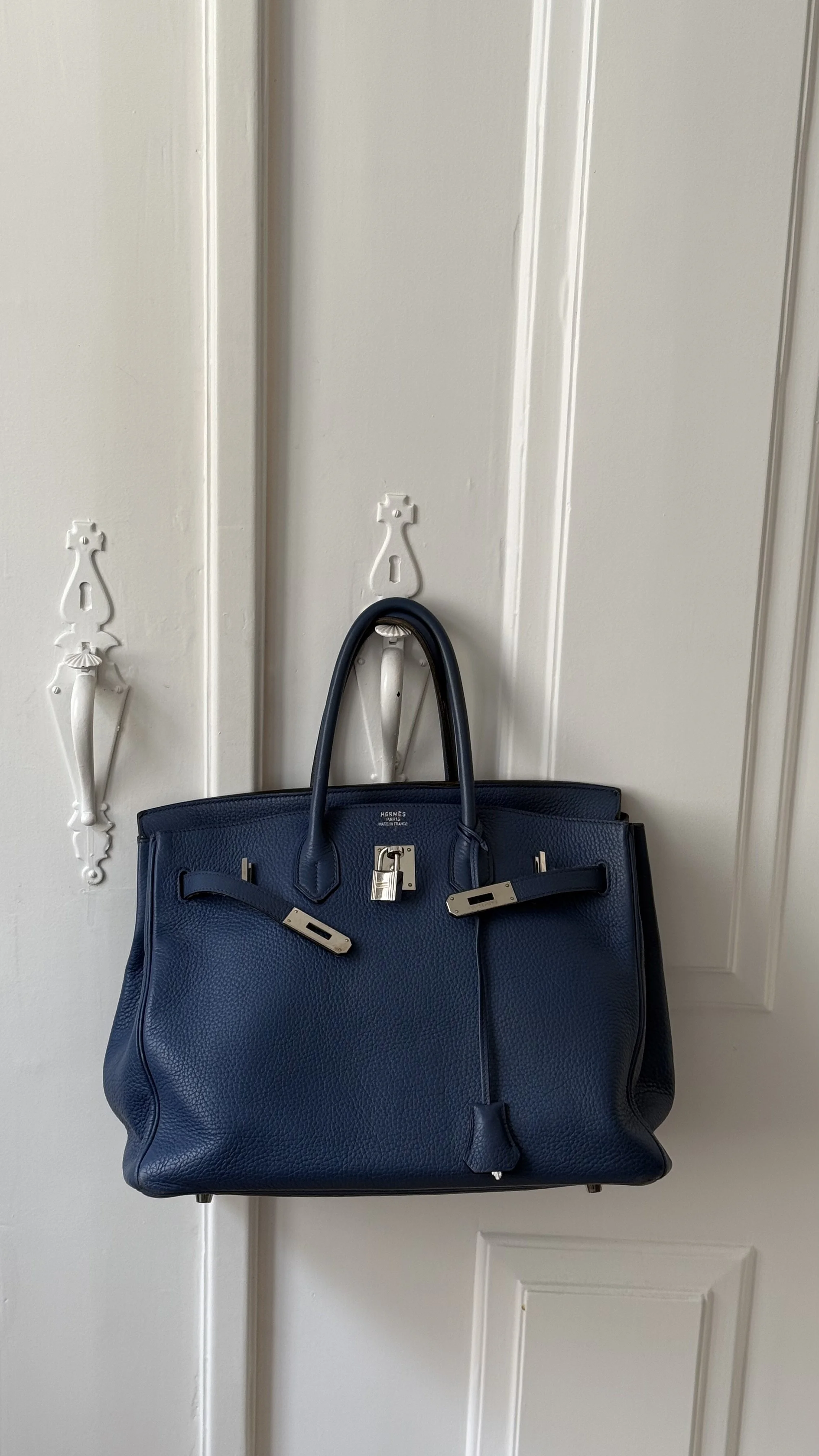 Hermès 2008 Bleu de Prusse Togo Birkin 35