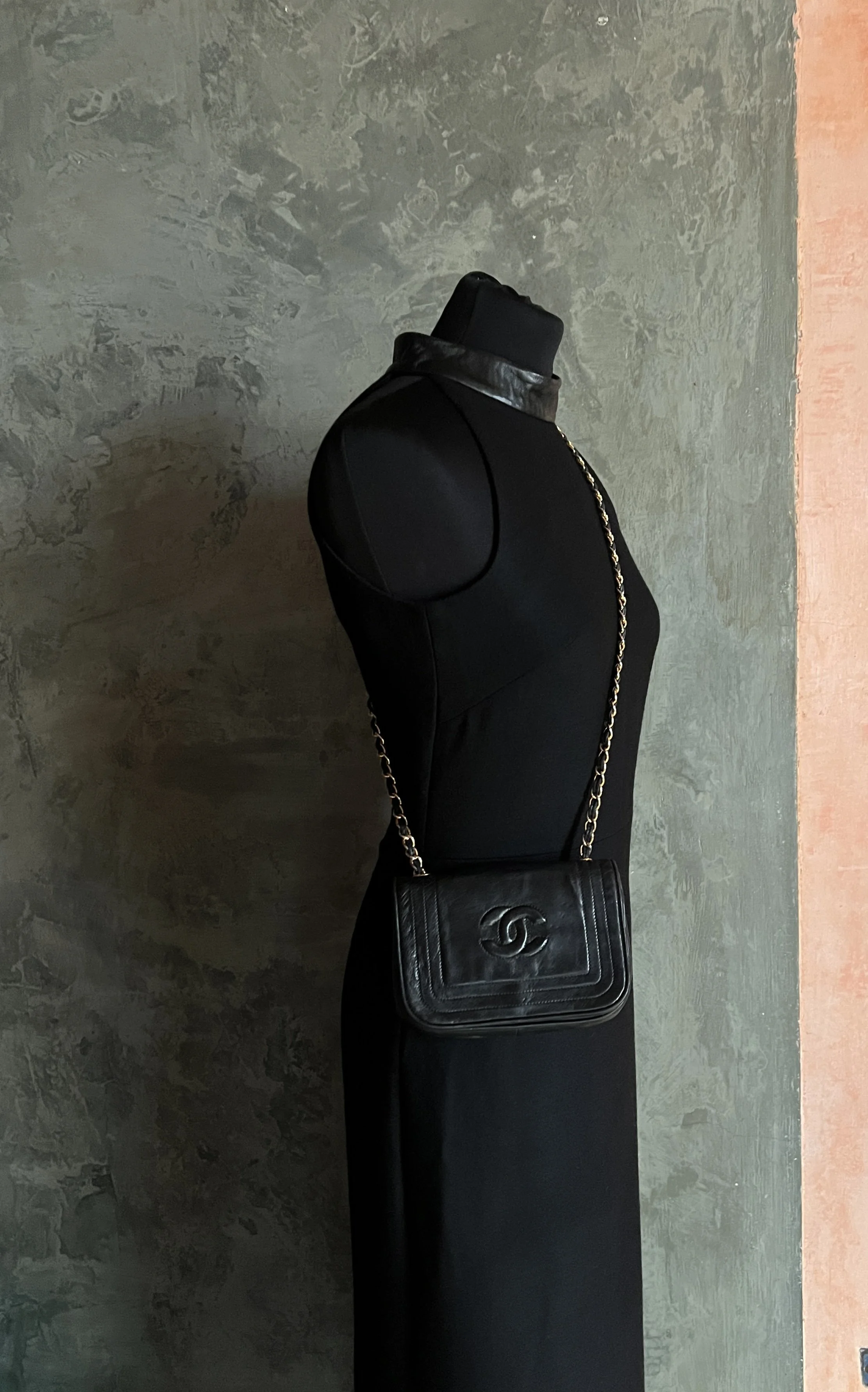 Chanel Vintage CC Stitch Flap Mini Shoulder Bag