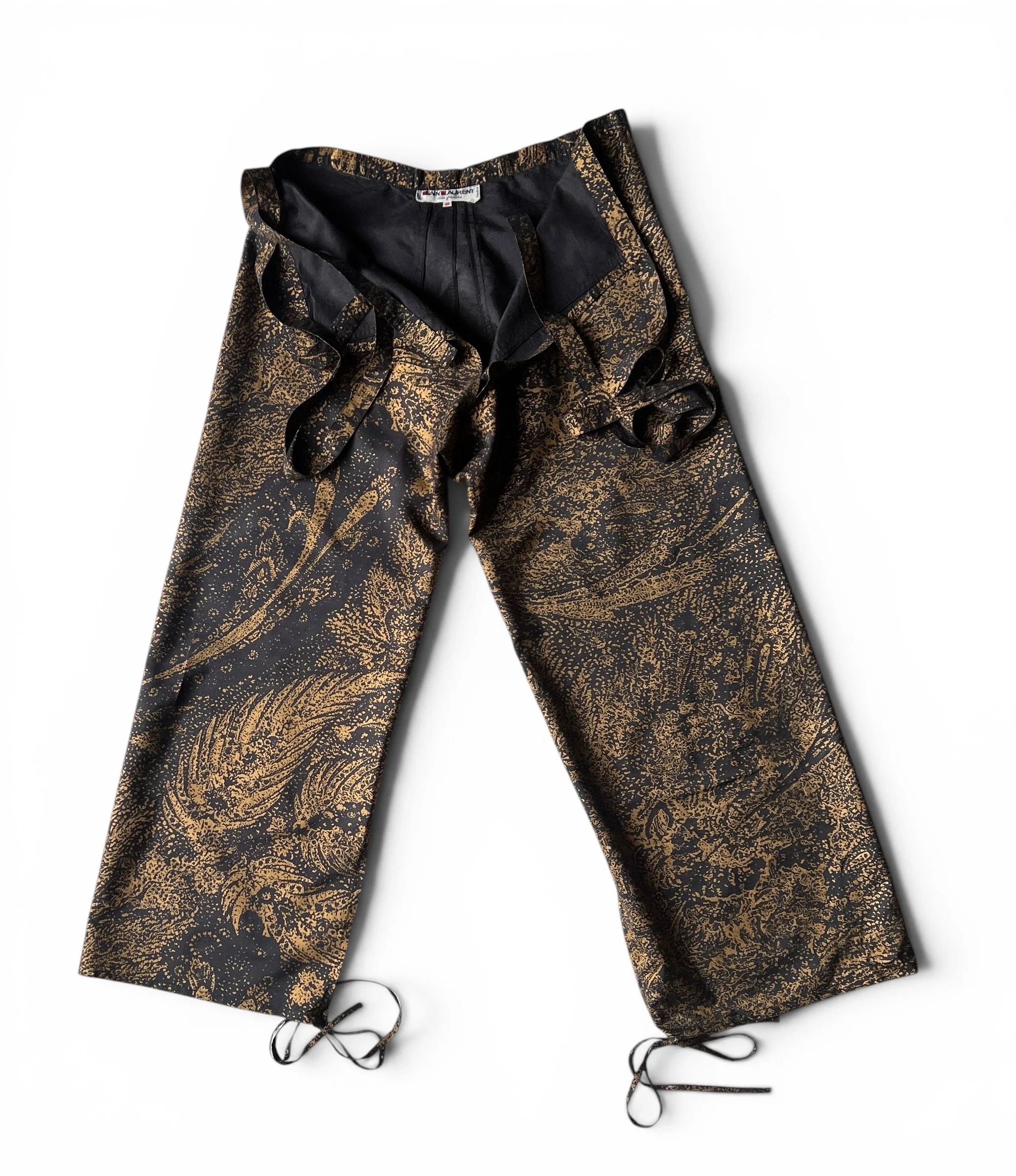 YSL Rive Gauche 1977 Les Chinoises Wrap Pants