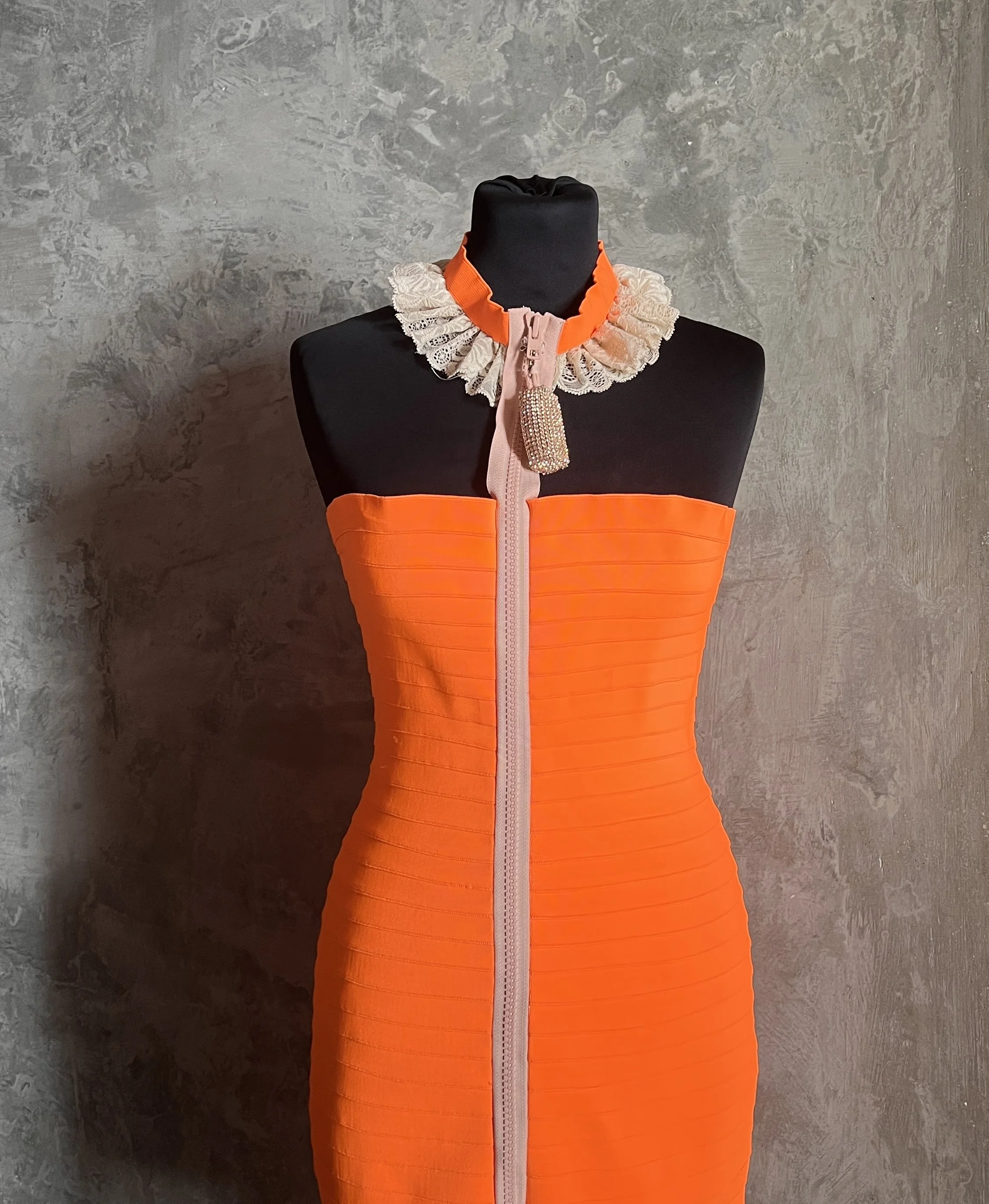 Christopher Kane SS 2007 Bandage Orange Dress