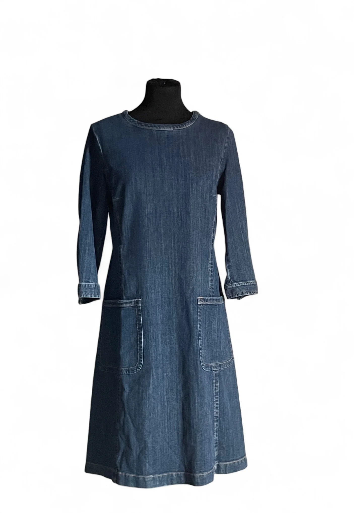 max mara weekend denim dress Max Mara | Woman - Cotton denim dress with belt - Ultramarine