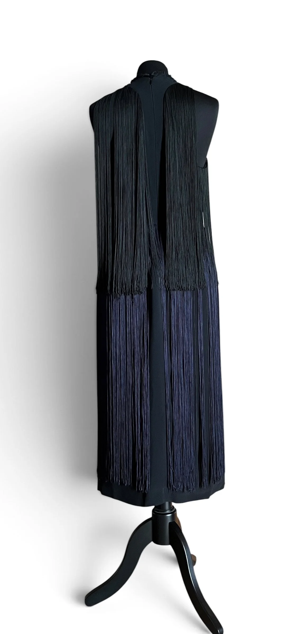Stella McCartney Resort 2013 Black Fringed Sleeveless Dress