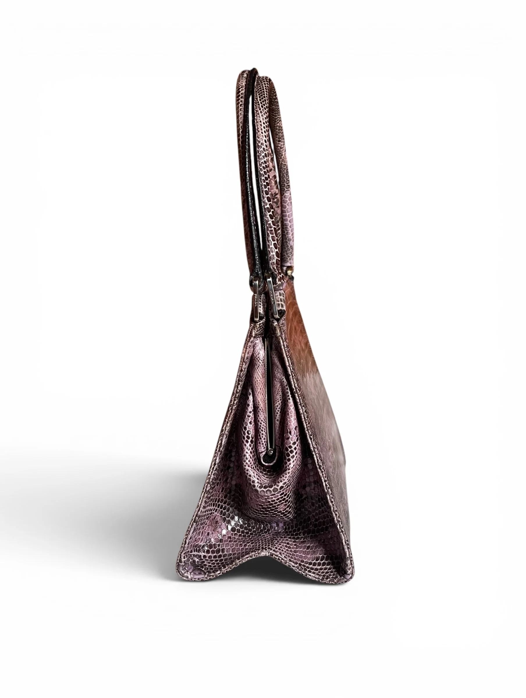 Prada Lilac Lizard Mini Top Handle Bag