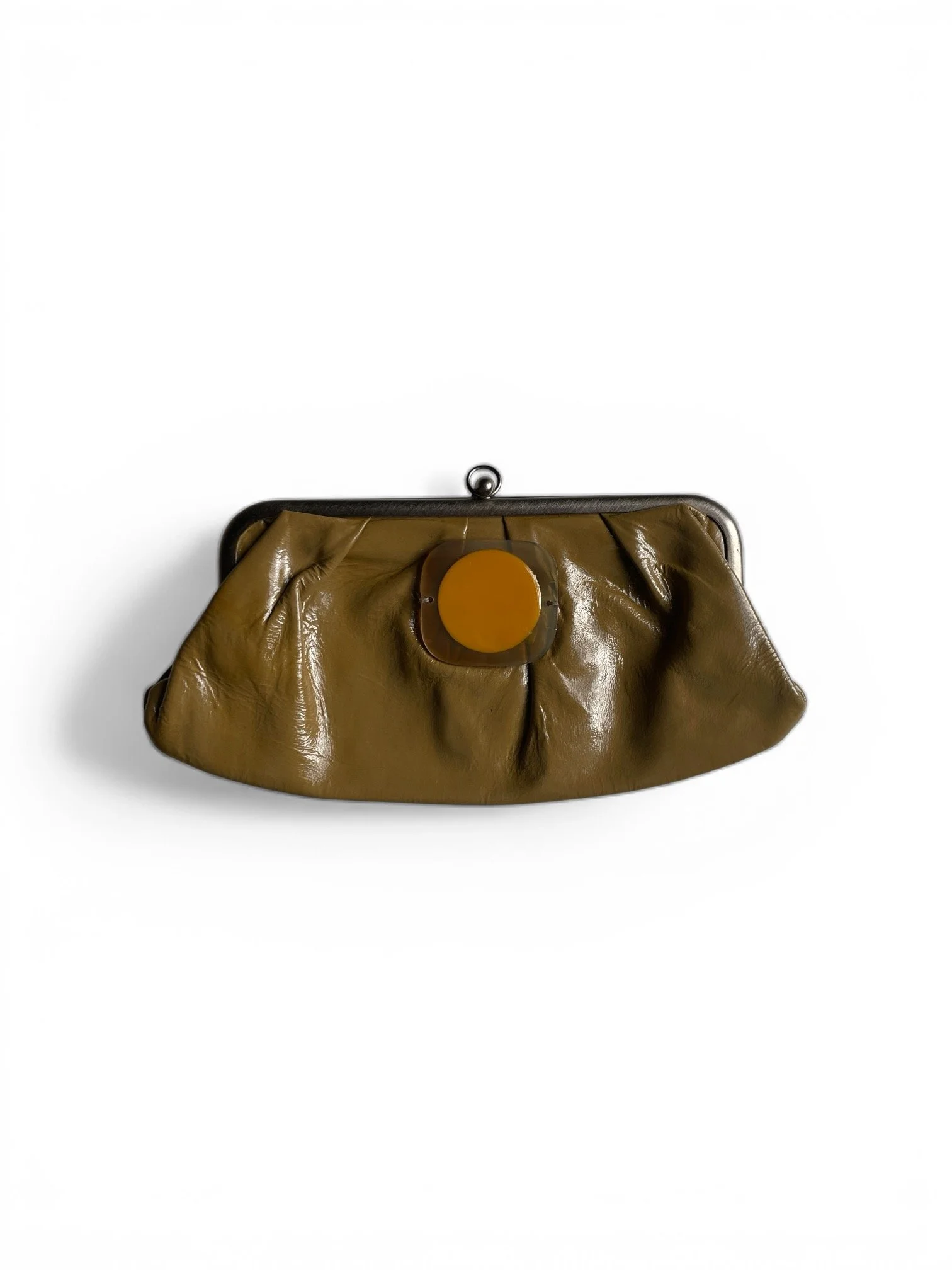 Marni Vintage Kisslock Patent Leather Clutch
