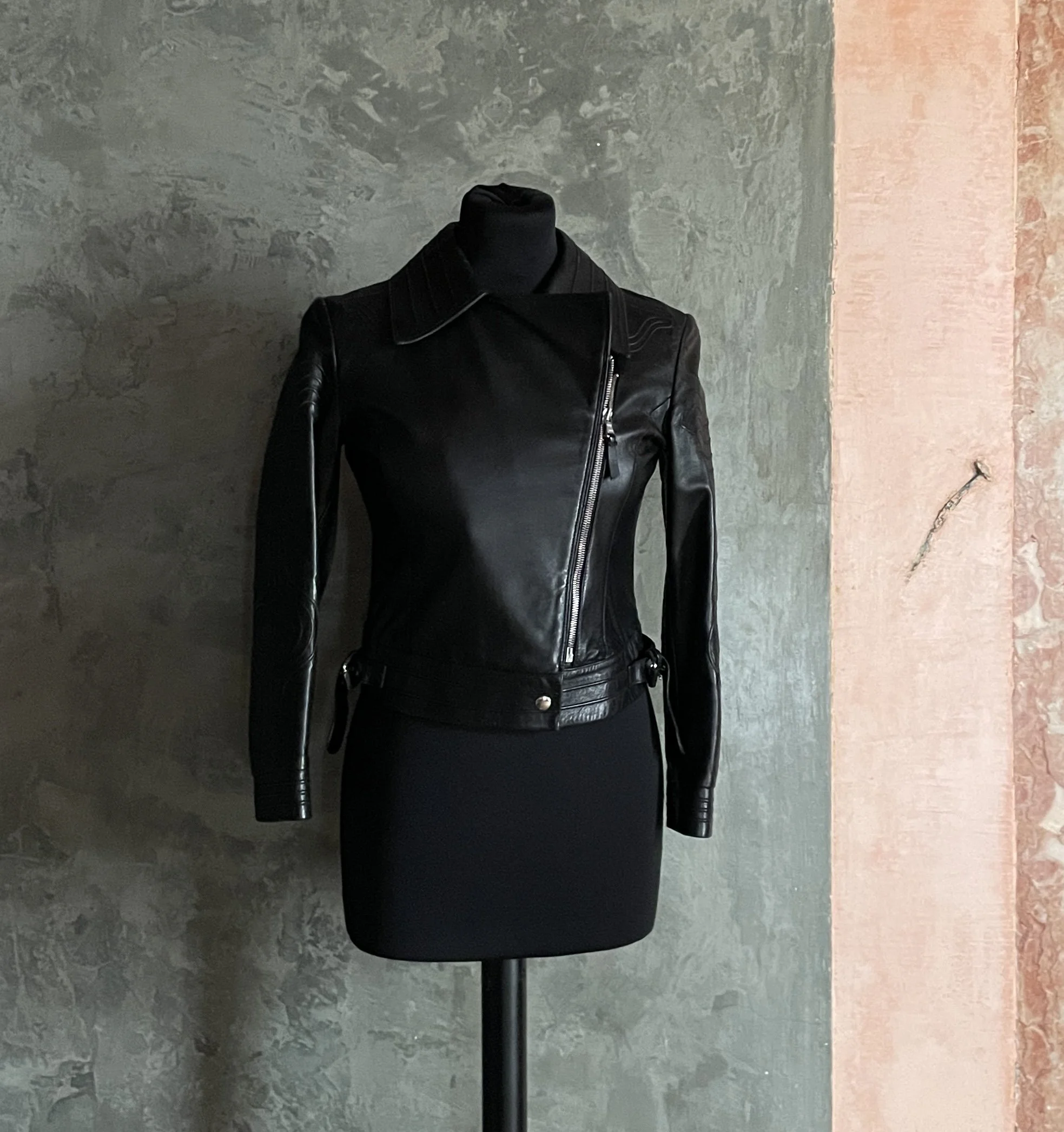 Ermanno Scervino Biker Leather Jacket