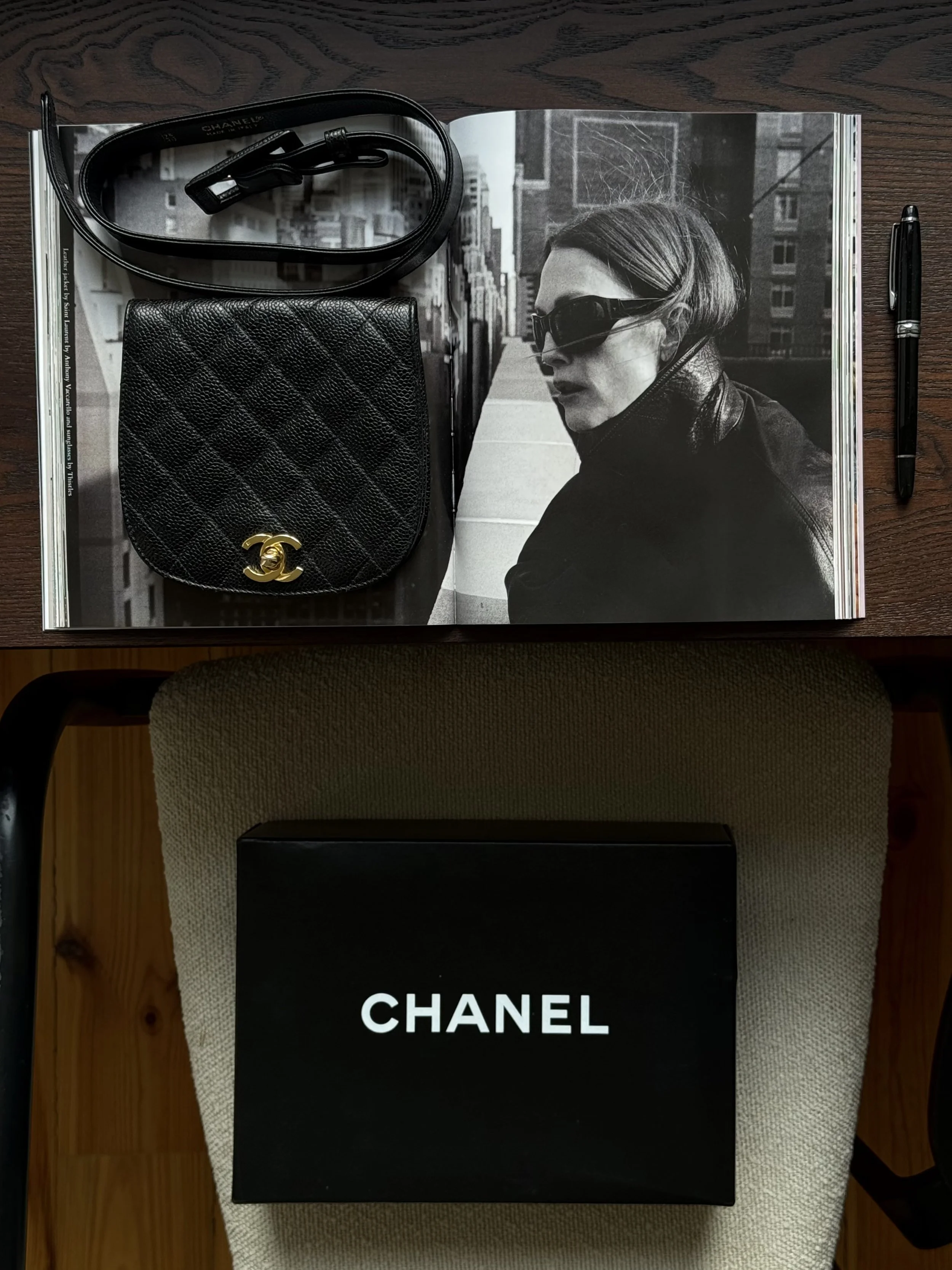 Chanel Vintage Caviar Belt Bag