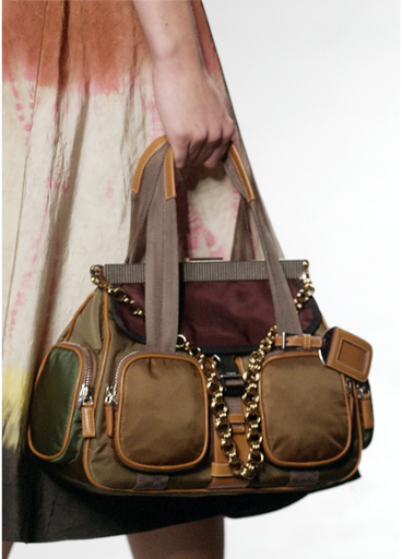 Prada SS 2004 Runway Tessuto Active Frame Bag