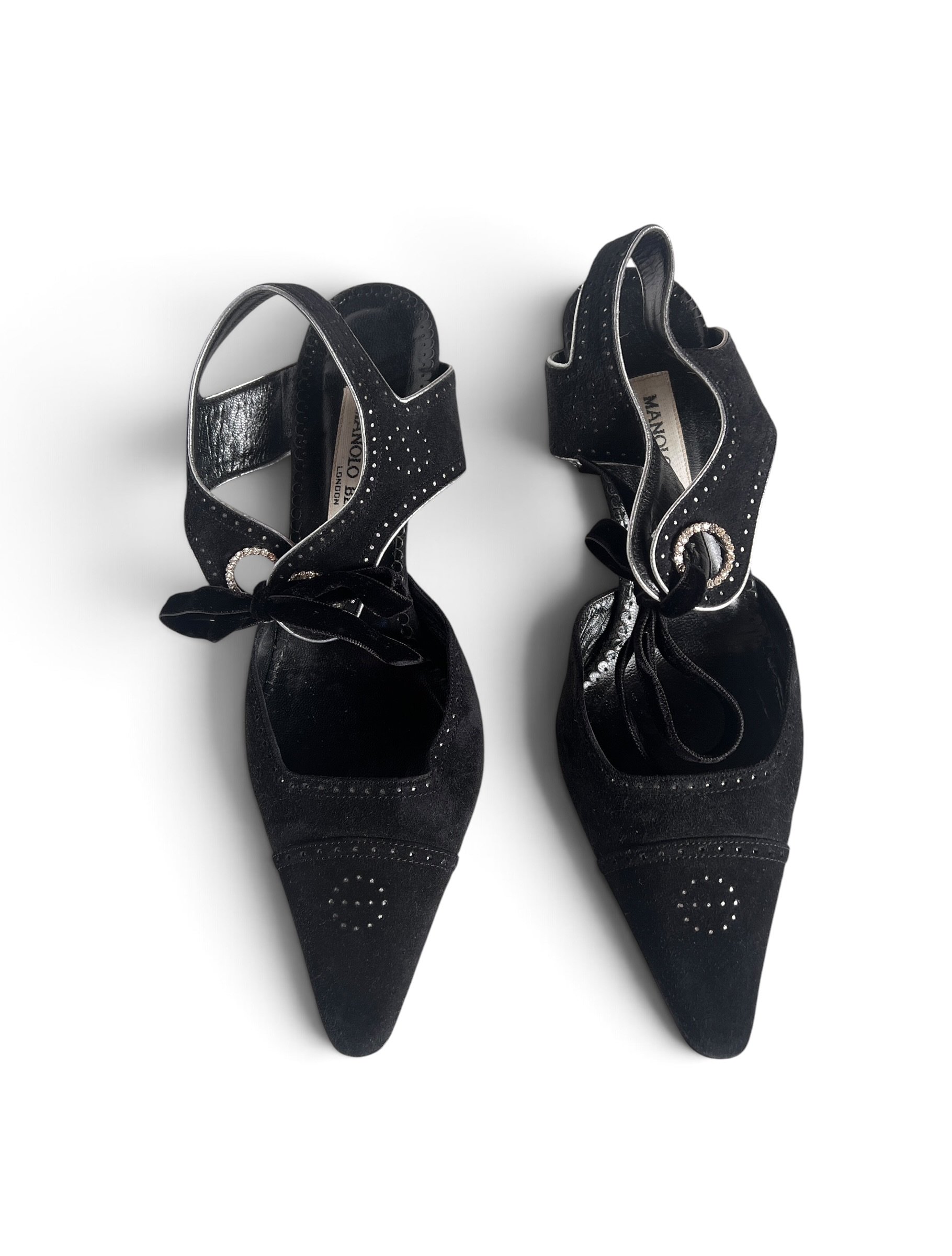 Manolo Blahnik Vintage Pointed-Toe Slingback pumps