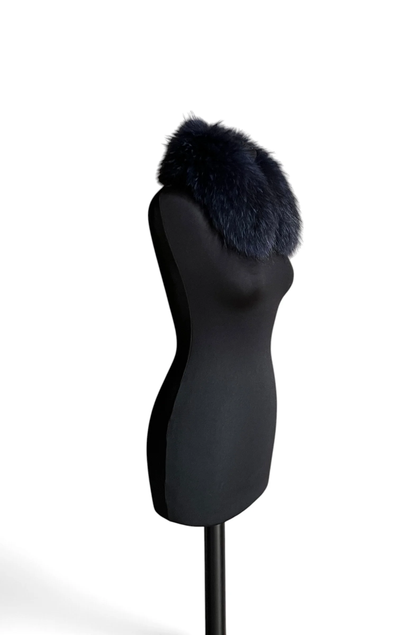 Weekend Max Mara Navy Fur Collar
